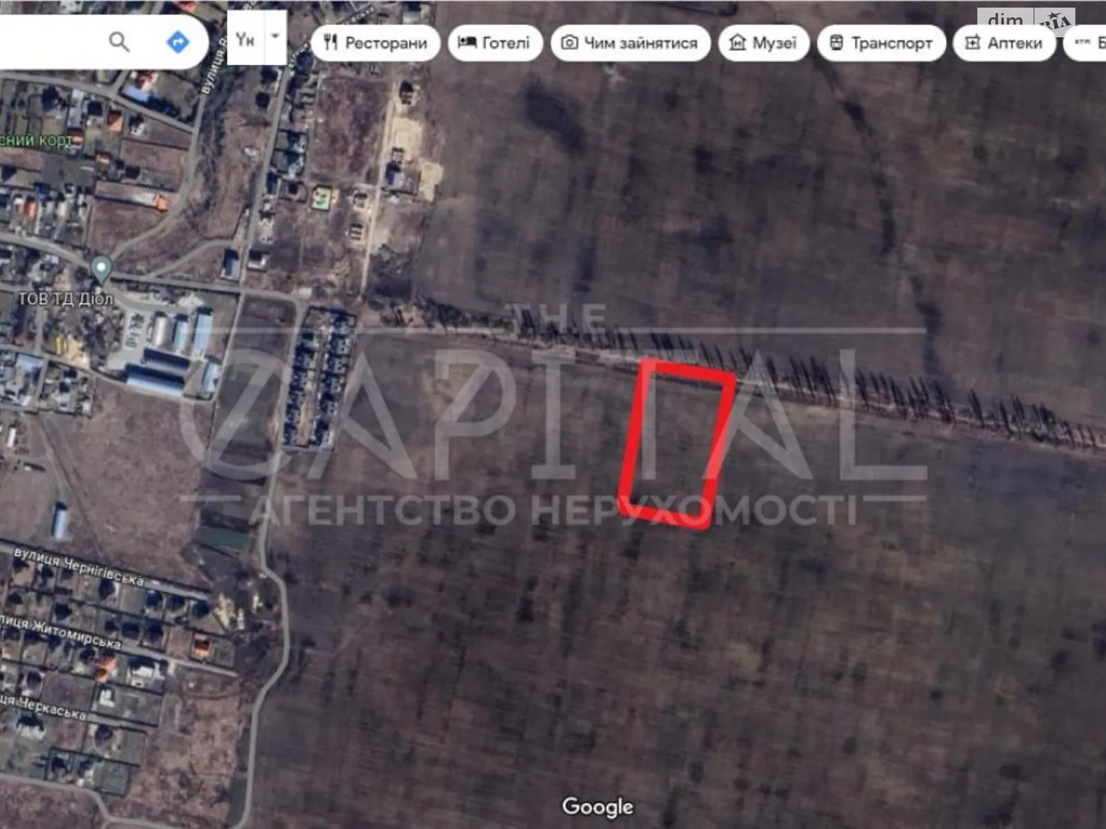 Продается земельный участок 59 соток в Киевской области, цена: 130000 $