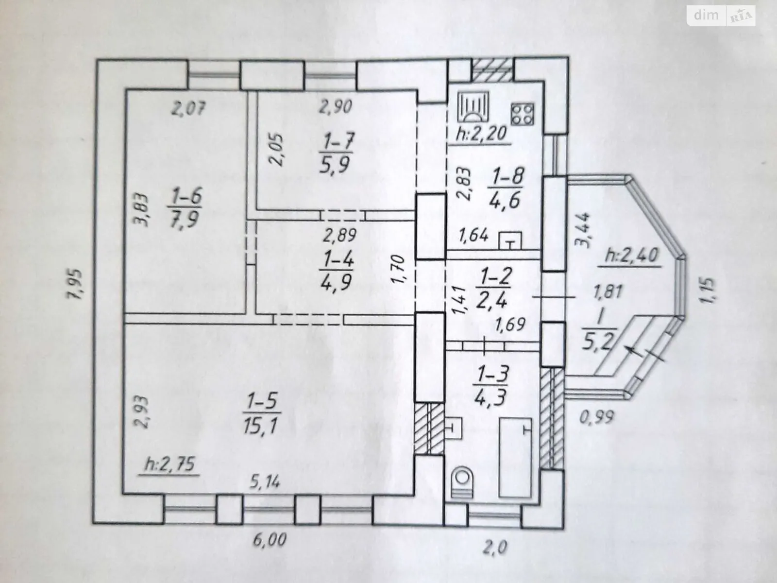 Продается дом на 2 этажа 77 кв. м с мансардой, цена: 62000 $ - фото 1