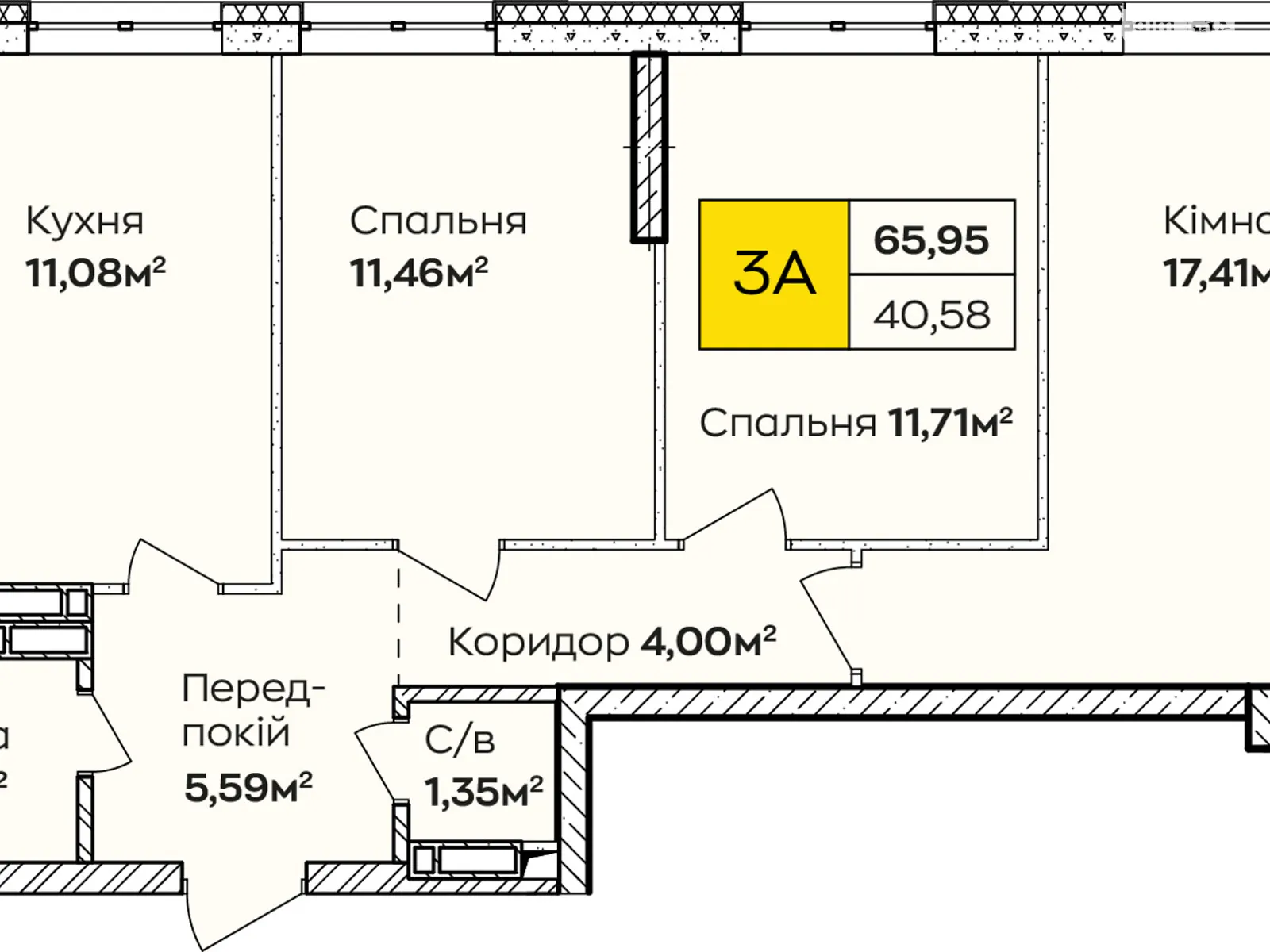 Продается 3-комнатная квартира 66 кв. м в Киеве, ул. Ивана Кочерги, 17Б - фото 1