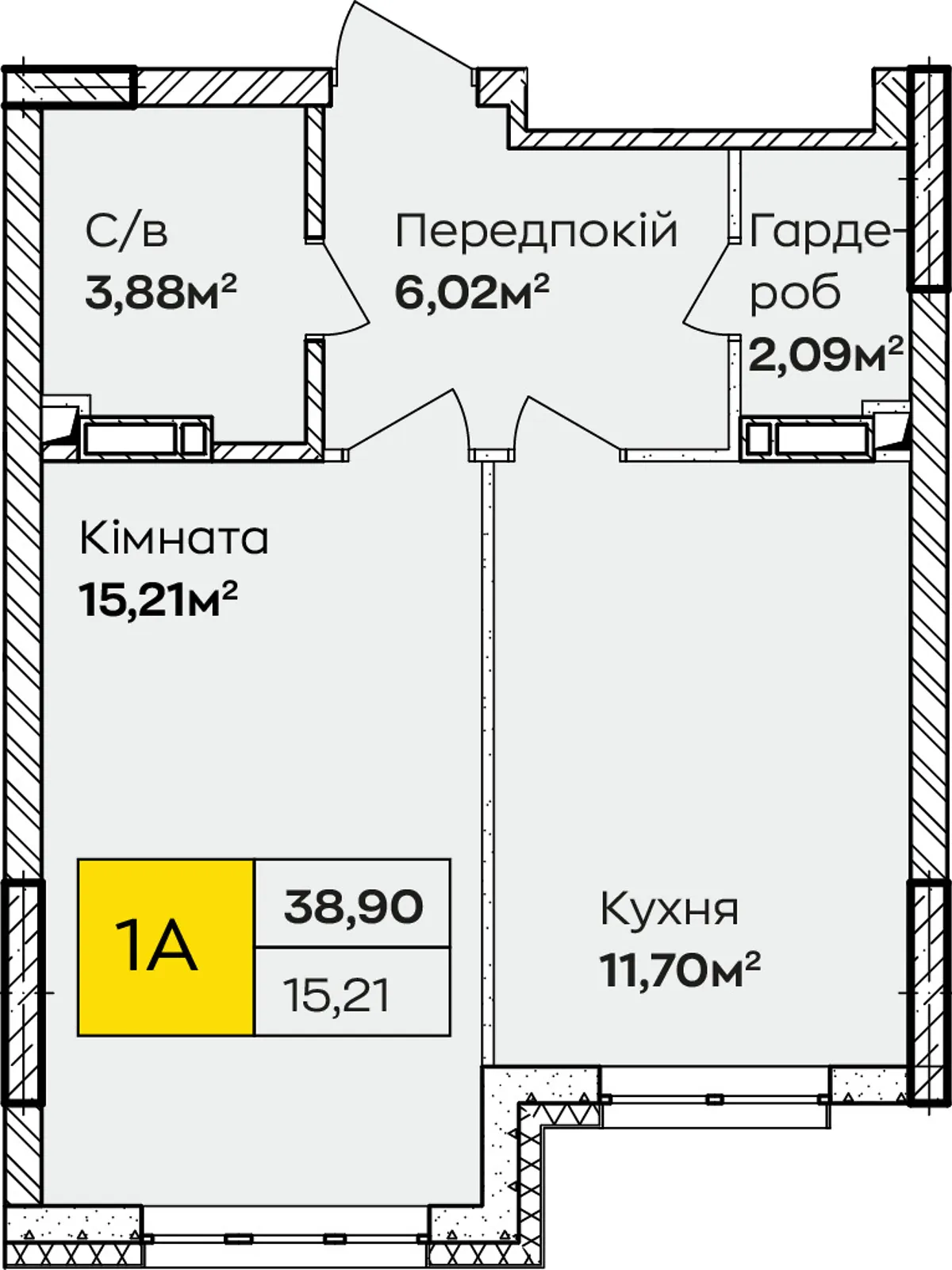 Продается 2-комнатная квартира 39 кв. м в Киеве, ул. Ивана Кочерги, 17А