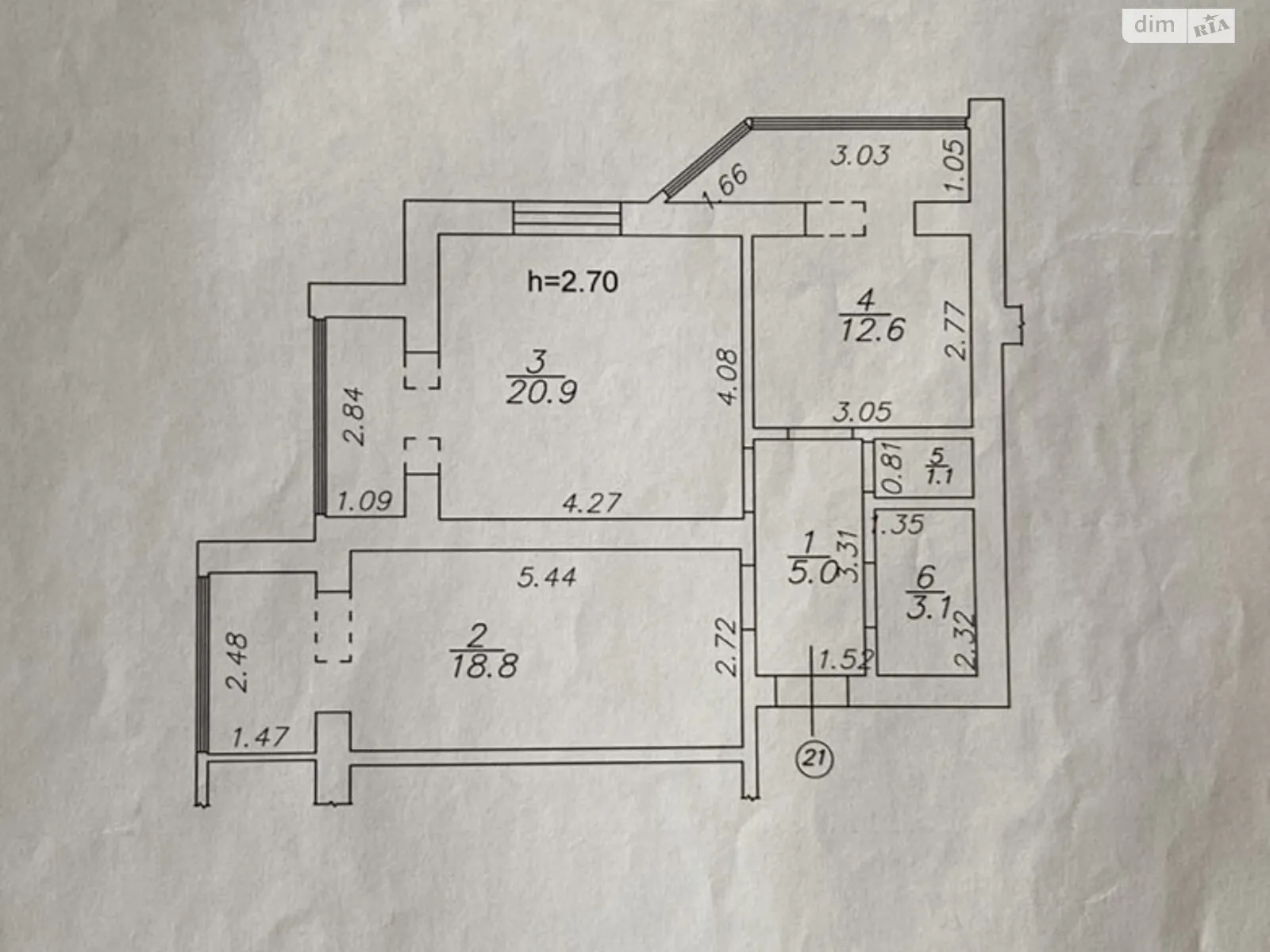 Продается 2-комнатная квартира 61.5 кв. м в Ирпене - фото 2