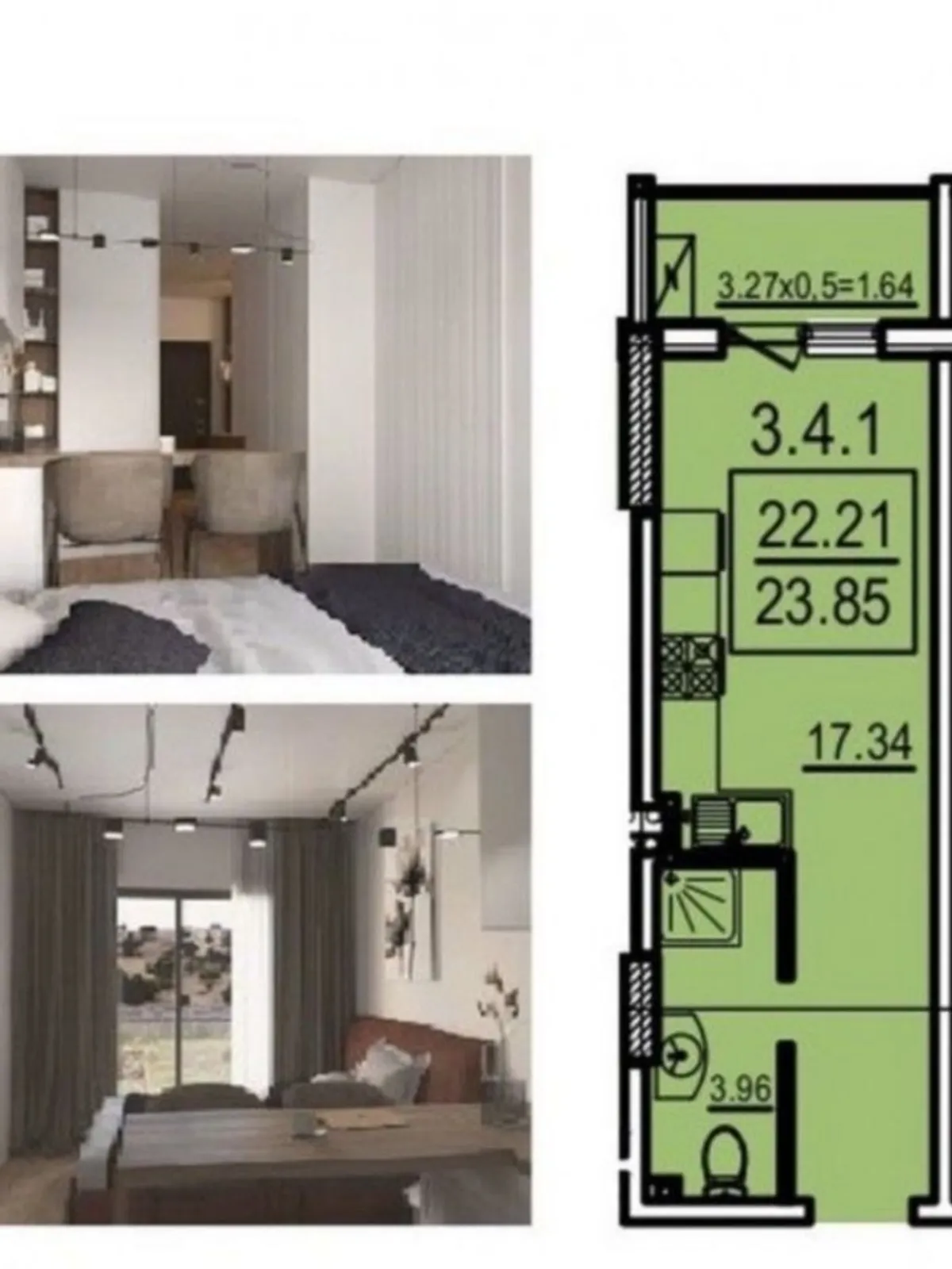 Продается 1-комнатная квартира 24 кв. м в Одессе, ул. 13 станция Большого Фонтана, 153Д