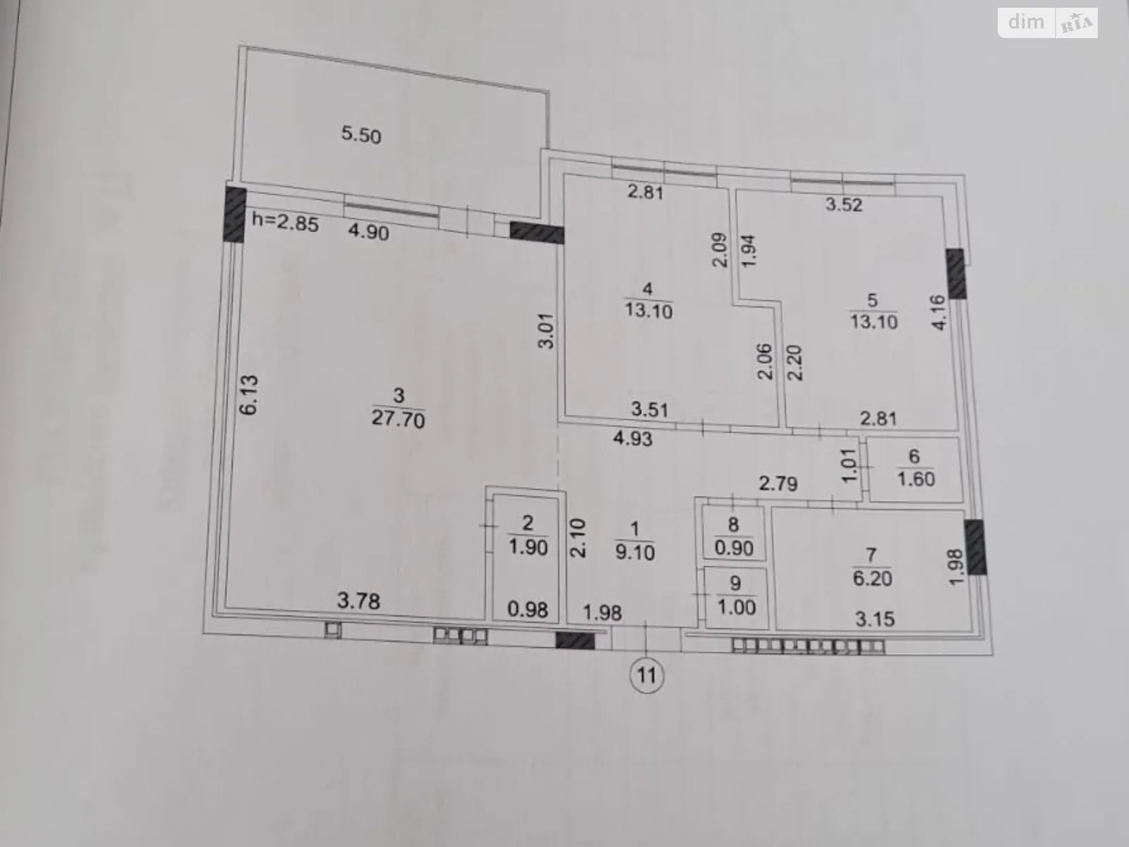 Сдается в аренду 2-комнатная квартира 80 кв. м в Ужгороде, наб. Киевская, 4