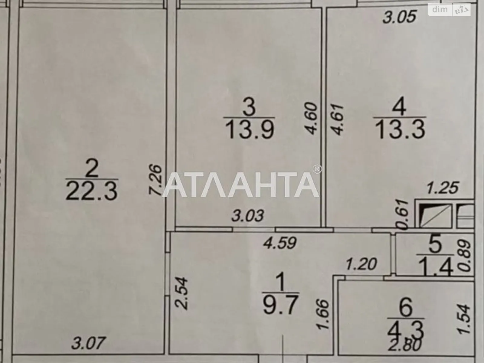 Продается 2-комнатная квартира 65 кв. м в Крыжановке, ул. Академика Сахарова