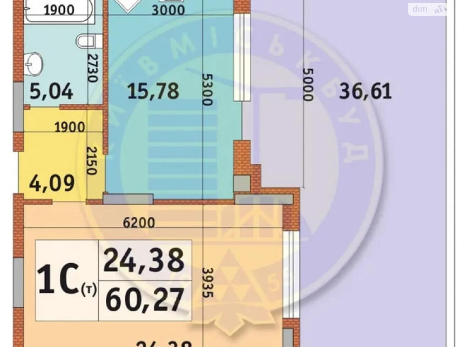 Продается 1-комнатная квартира 60 кв. м в Киеве, ул. Дубищанская, 5 - фото 1