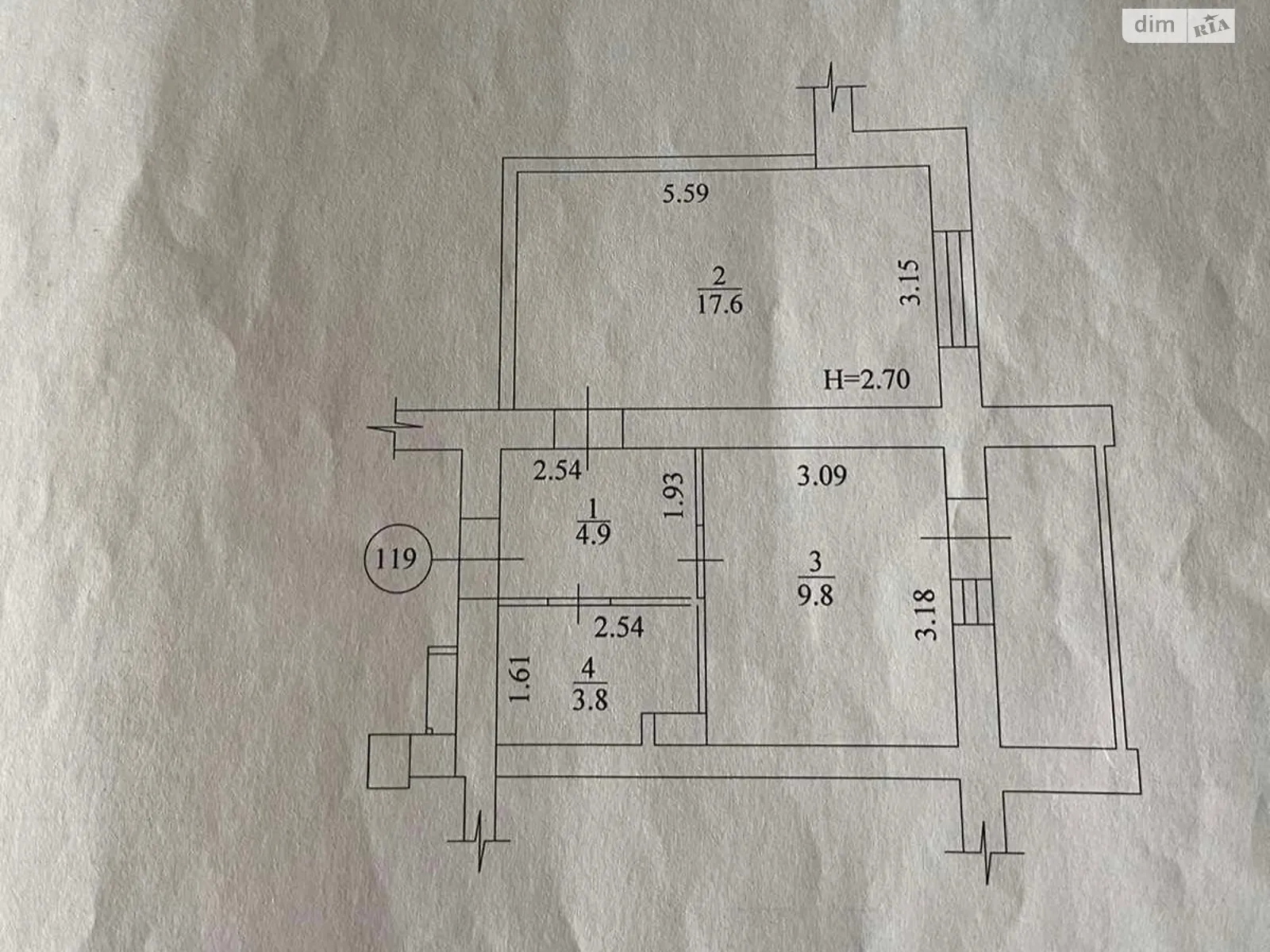 Продается 1-комнатная квартира 39 кв. м в Харькове, цена: 26000 $ - фото 1