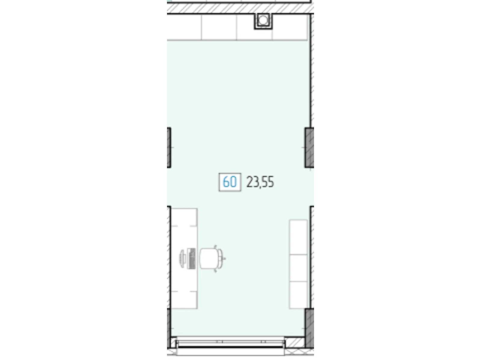 Продается офис 23.55 кв. м в бизнес-центре, цена: 21450 $ - фото 1
