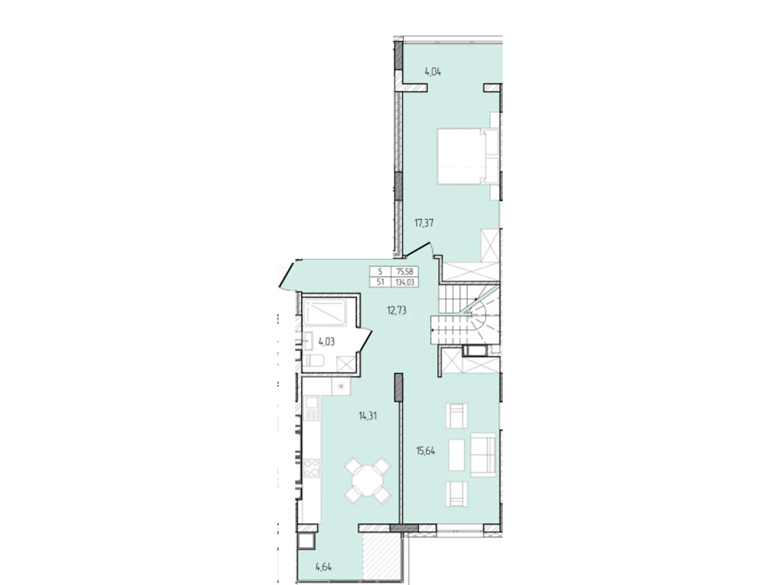 Продается 5-комнатная квартира 134.03 кв. м в Хмельницком, просп. Мира