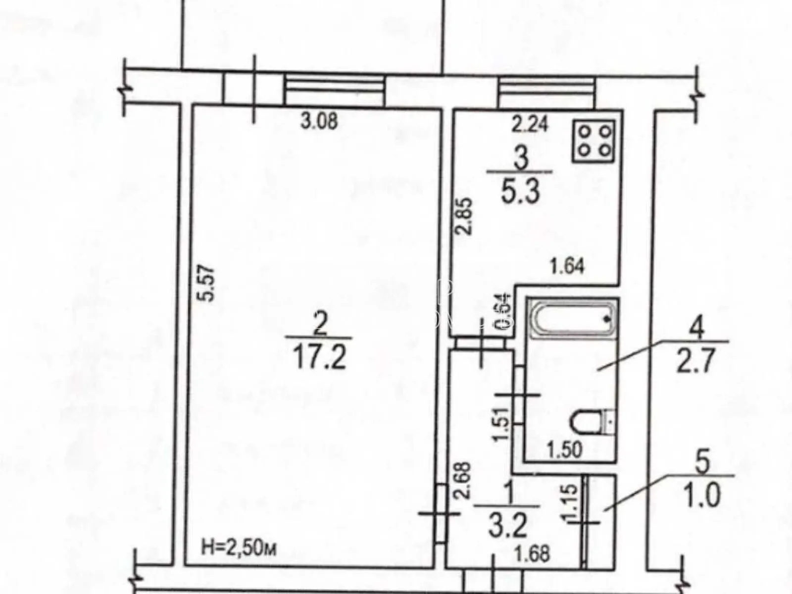 Продается 1-комнатная квартира 30.4 кв. м в Харькове, ул. Бучмы - фото 1