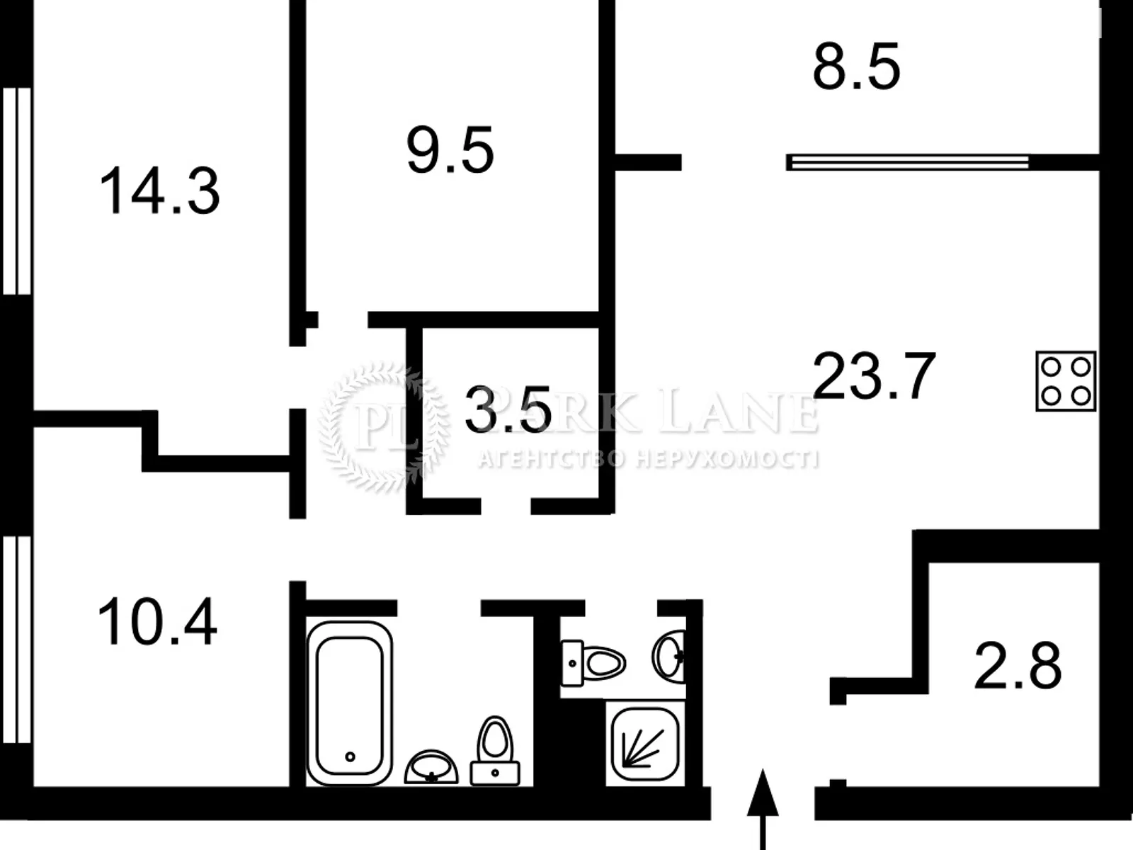 Продается 3-комнатная квартира 91 кв. м в Киеве, ул. Всеволода Змиенко, 19 - фото 1