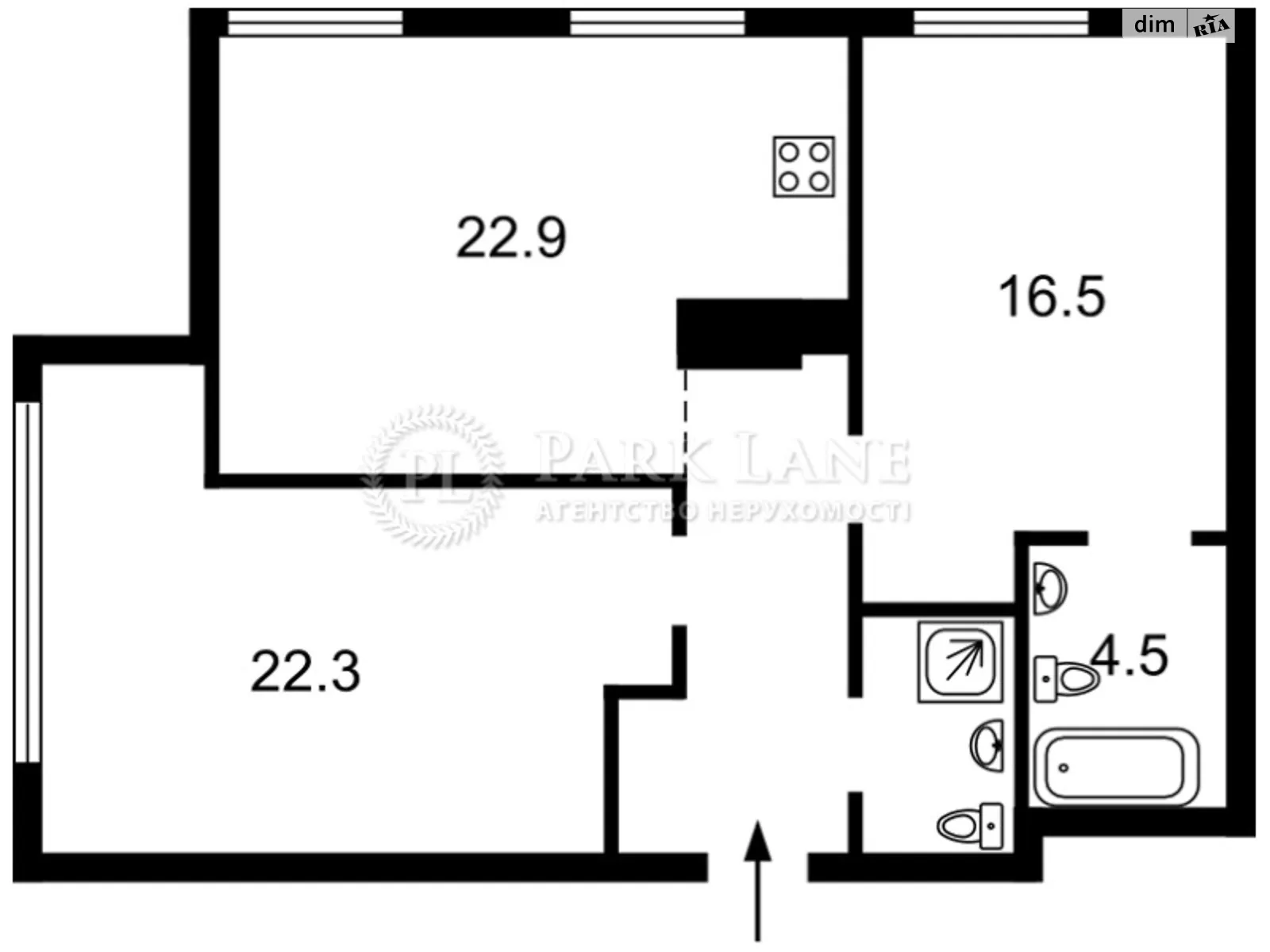 Продается 2-комнатная квартира 77.5 кв. м в Киеве, ул. Речная(Годовая), буд.№4 - фото 1