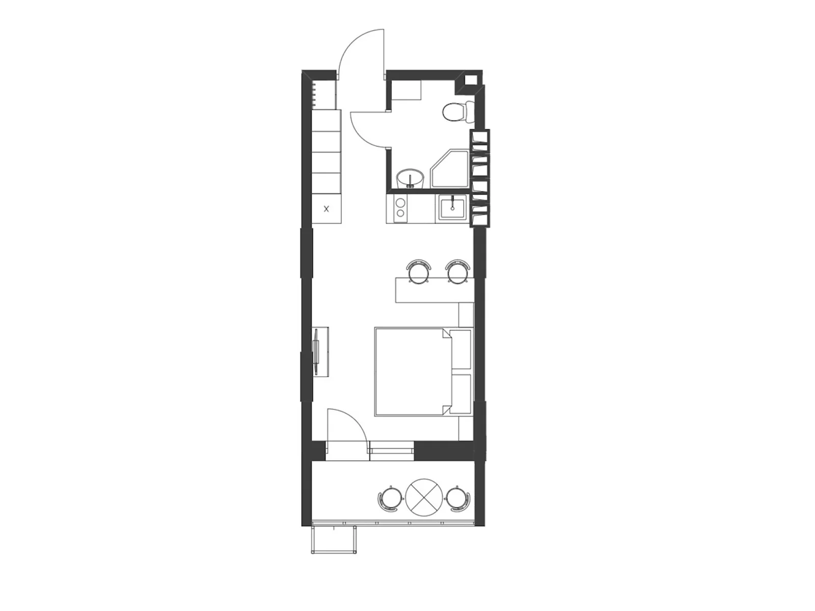 Продается 1-комнатная квартира 27.25 кв. м в Киеве, ул. Якубенковская(Тропинина), 12 - фото 1