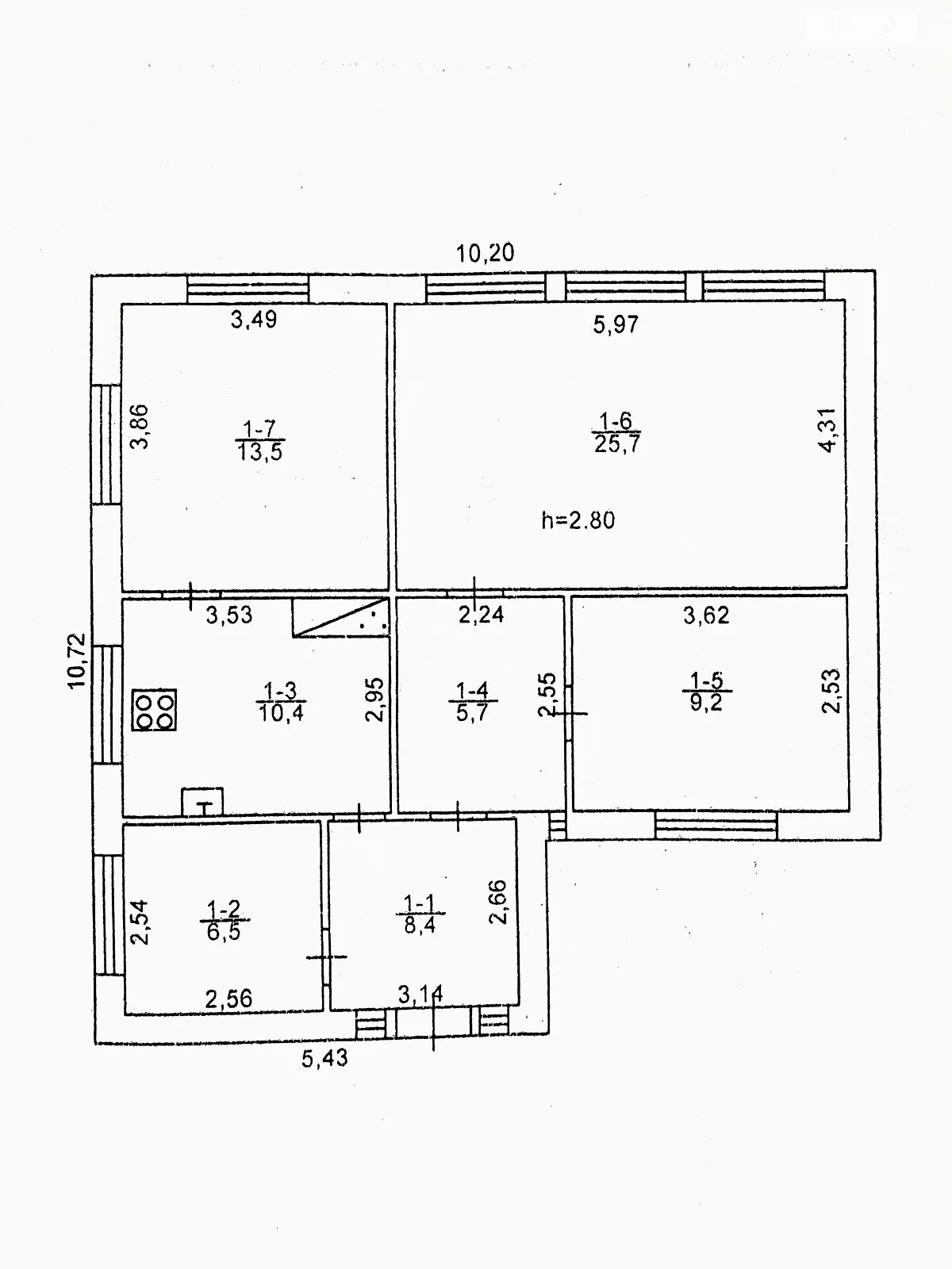 Продается одноэтажный дом 79 кв. м с участком - фото 3