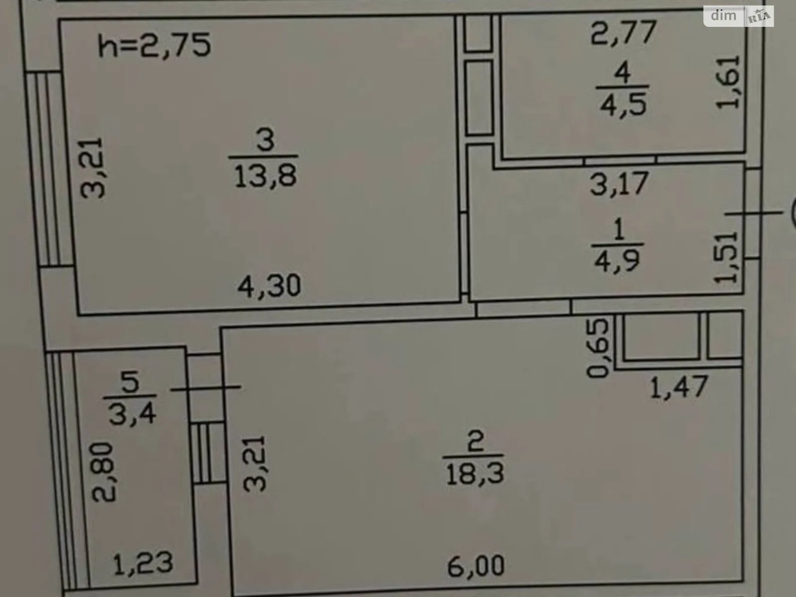 Продається 1-кімнатна квартира 45 кв. м у Одесі, вул. Варненська