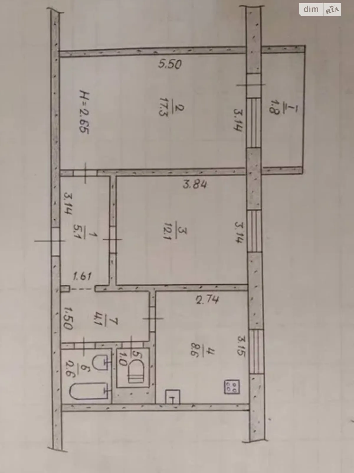 Продається 2-кімнатна квартира 52.6 кв. м у Кривому Розі - фото 2