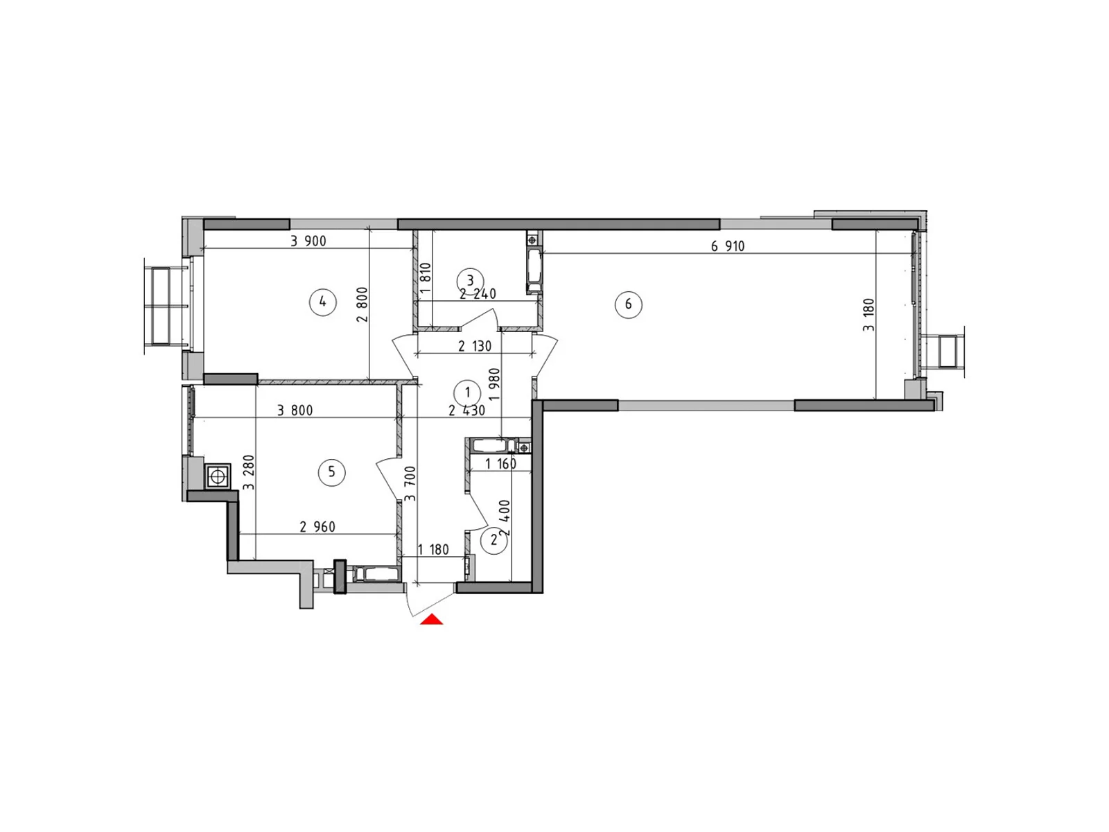 Продается 2-комнатная квартира 57.09 кв. м в Гатном, ул. Оптимистическая, 3 - фото 1