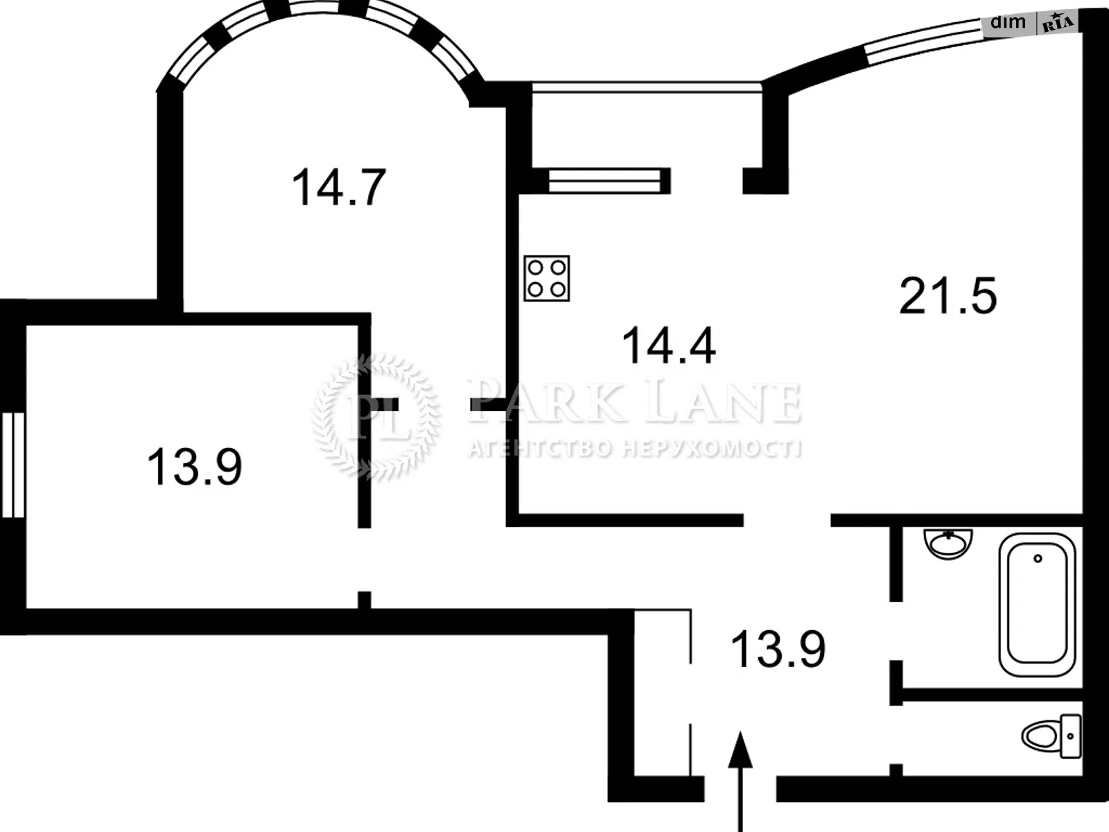 Продается 2-комнатная квартира 90 кв. м в Киеве, ул. Иорданская, 9К - фото 1