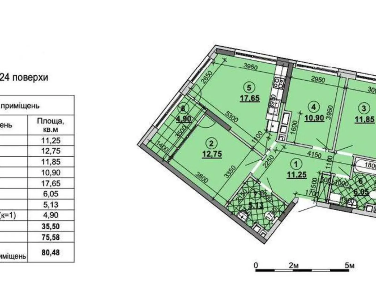 Продається 3-кімнатна квартира 81 кв. м у Києві, наб. Дніпровська, 15Є - фото 1