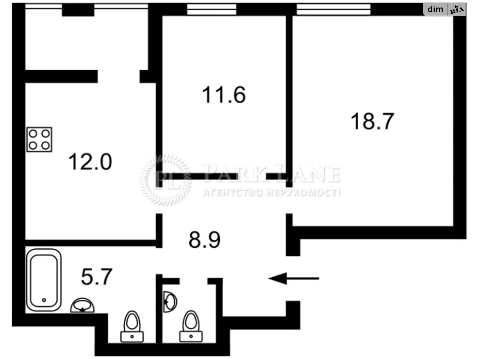 Сдается в аренду 2-комнатная квартира 65 кв. м в Киеве - фото 3