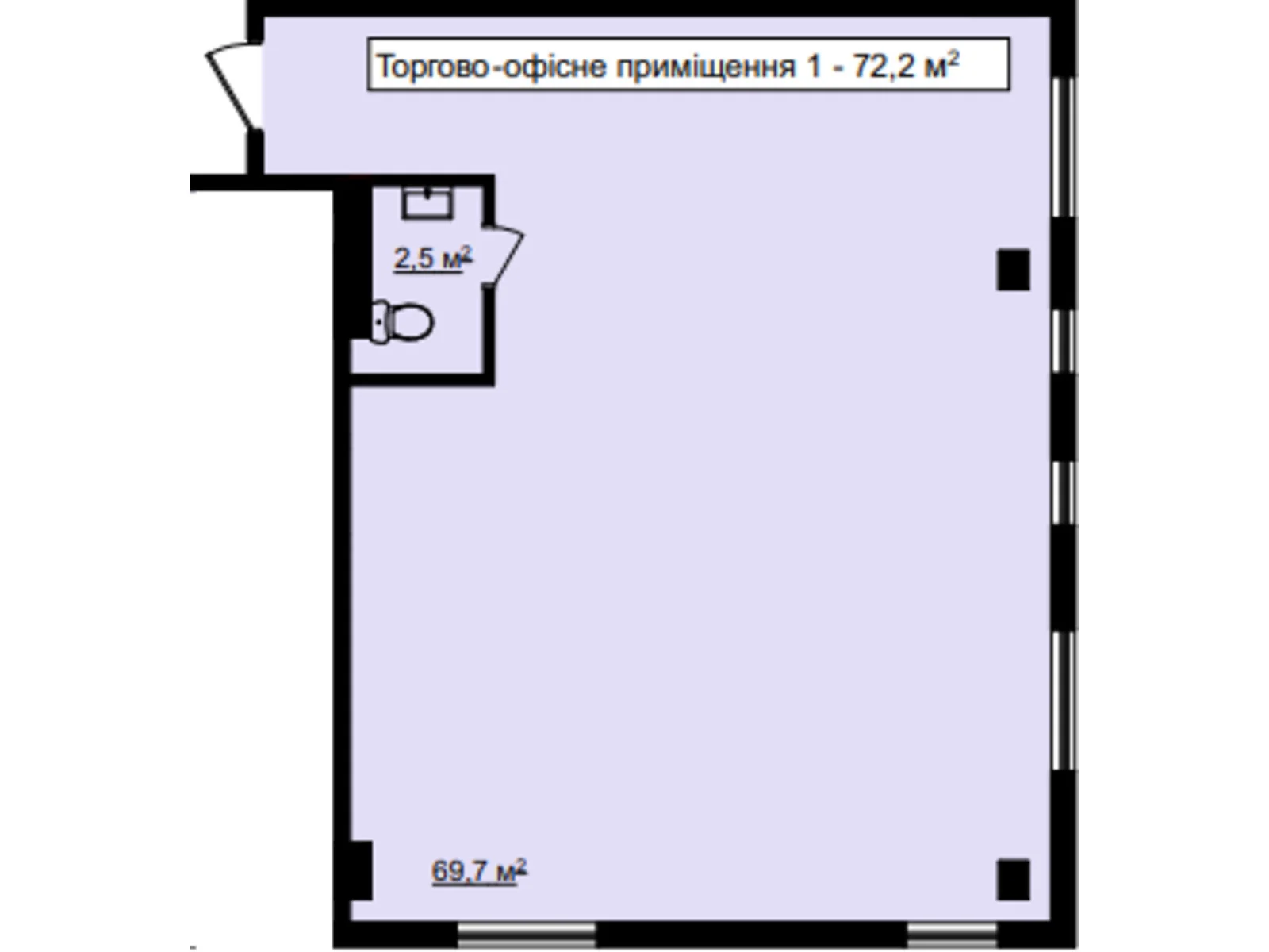 Продается офис 72.2 кв. м в бизнес-центре, цена: 97470 $ - фото 1