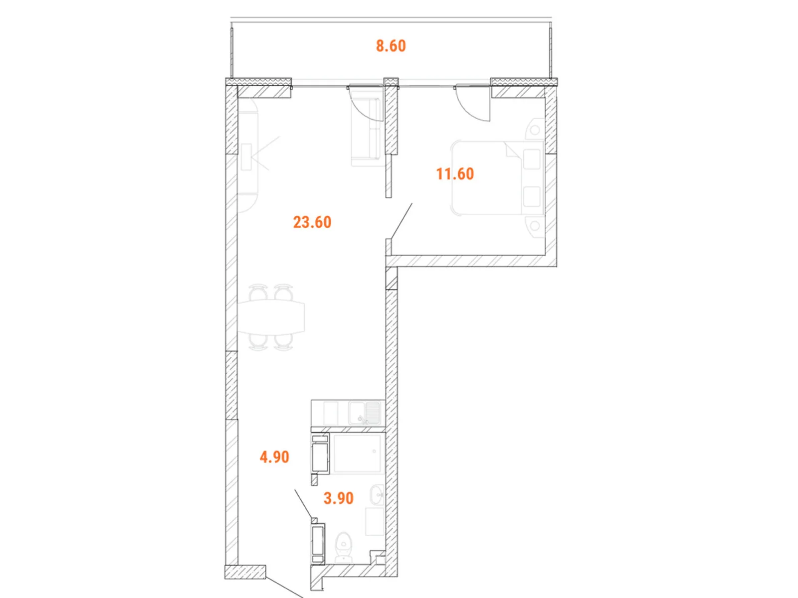 Продается 2-комнатная квартира 48.2 кв. м в Киеве, просп. Оболонский, 18 - фото 1