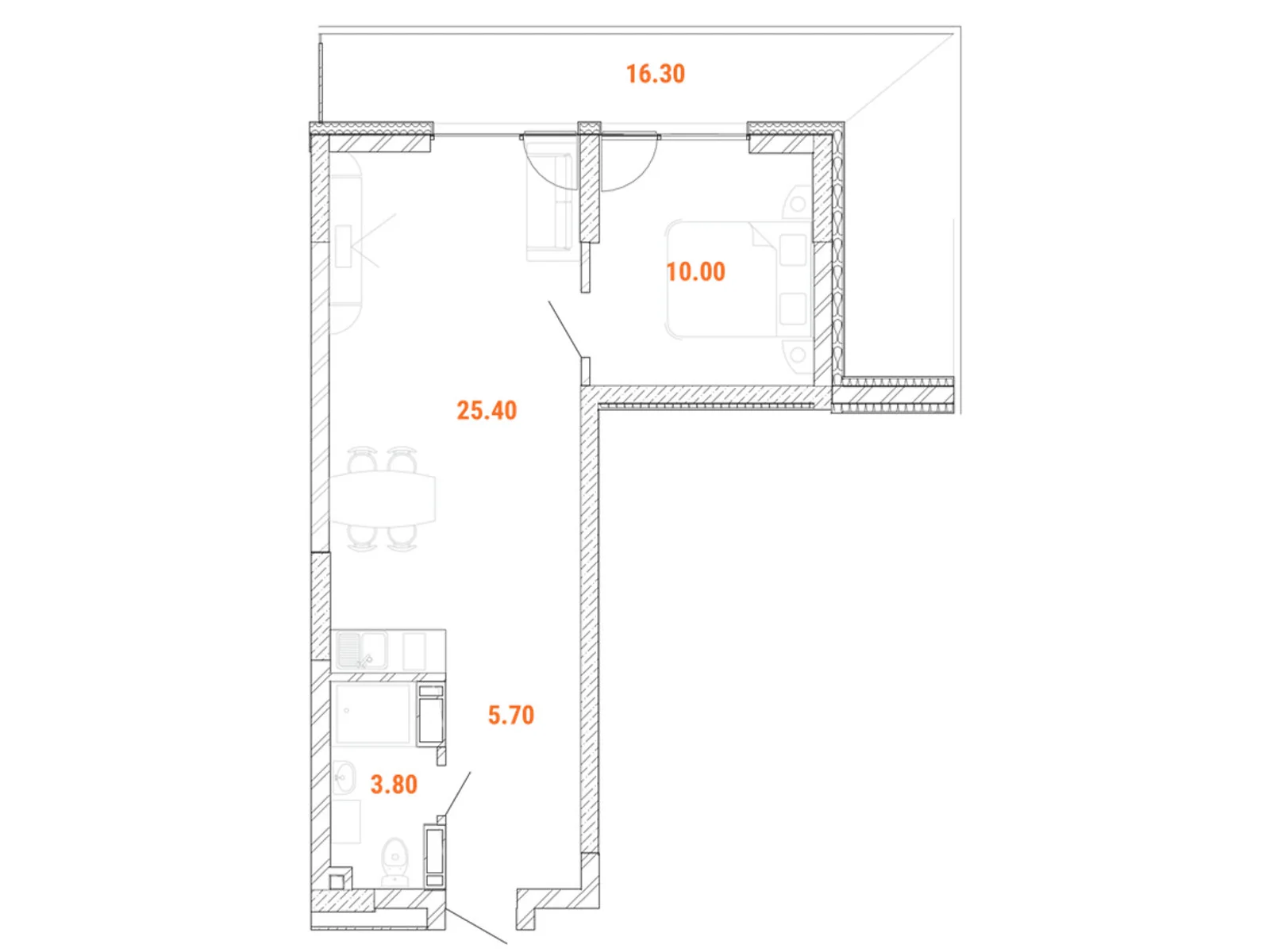 Продается 2-комнатная квартира 49.8 кв. м в Киеве, просп. Оболонский, 18 - фото 1