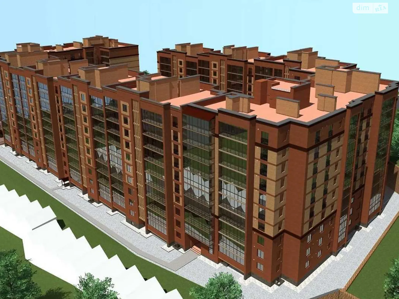 1-комнатная квартира 47.72 кв. м в Тернополе, ул. Троллейбусная, 7А - фото 1