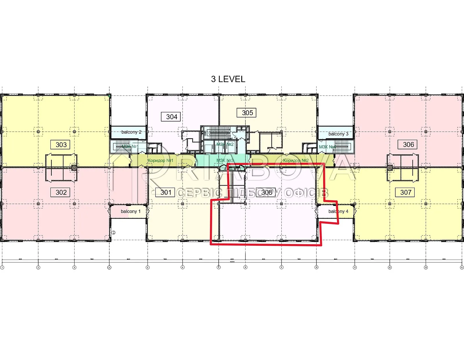 Сдается в аренду офис 328.8 кв. м в бизнес-центре, цена: 7280 $ - фото 1