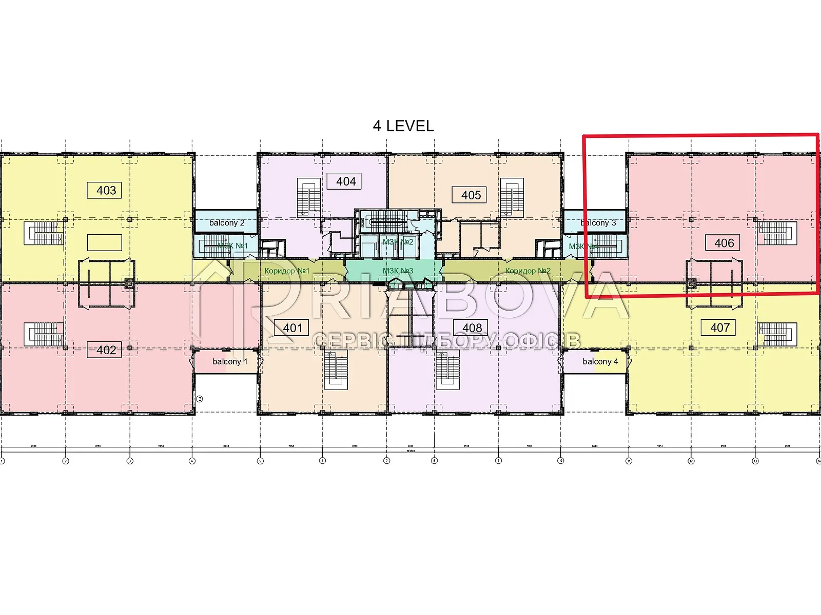 Сдается в аренду офис 402.1 кв. м в бизнес-центре, цена: 8903 $ - фото 1