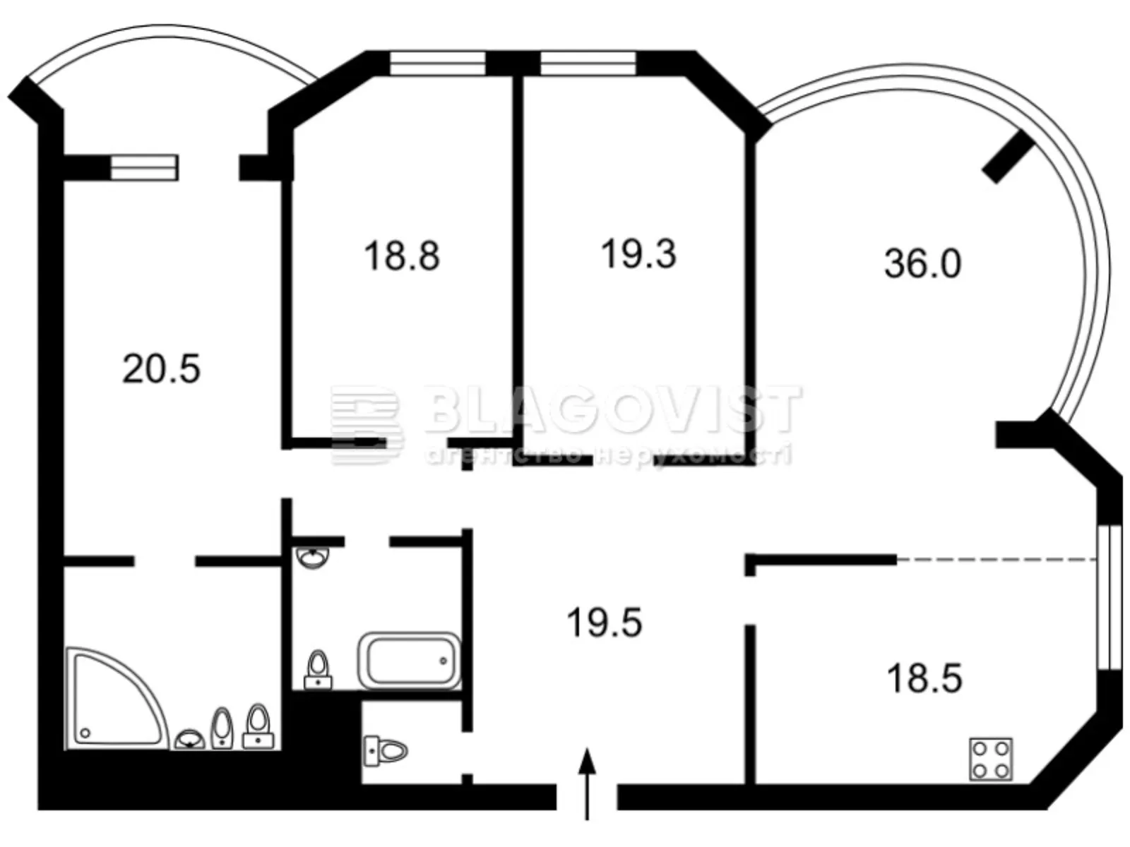 Продается 4-комнатная квартира 163 кв. м в Киеве, ул. Левка Лукьяненко - фото 1