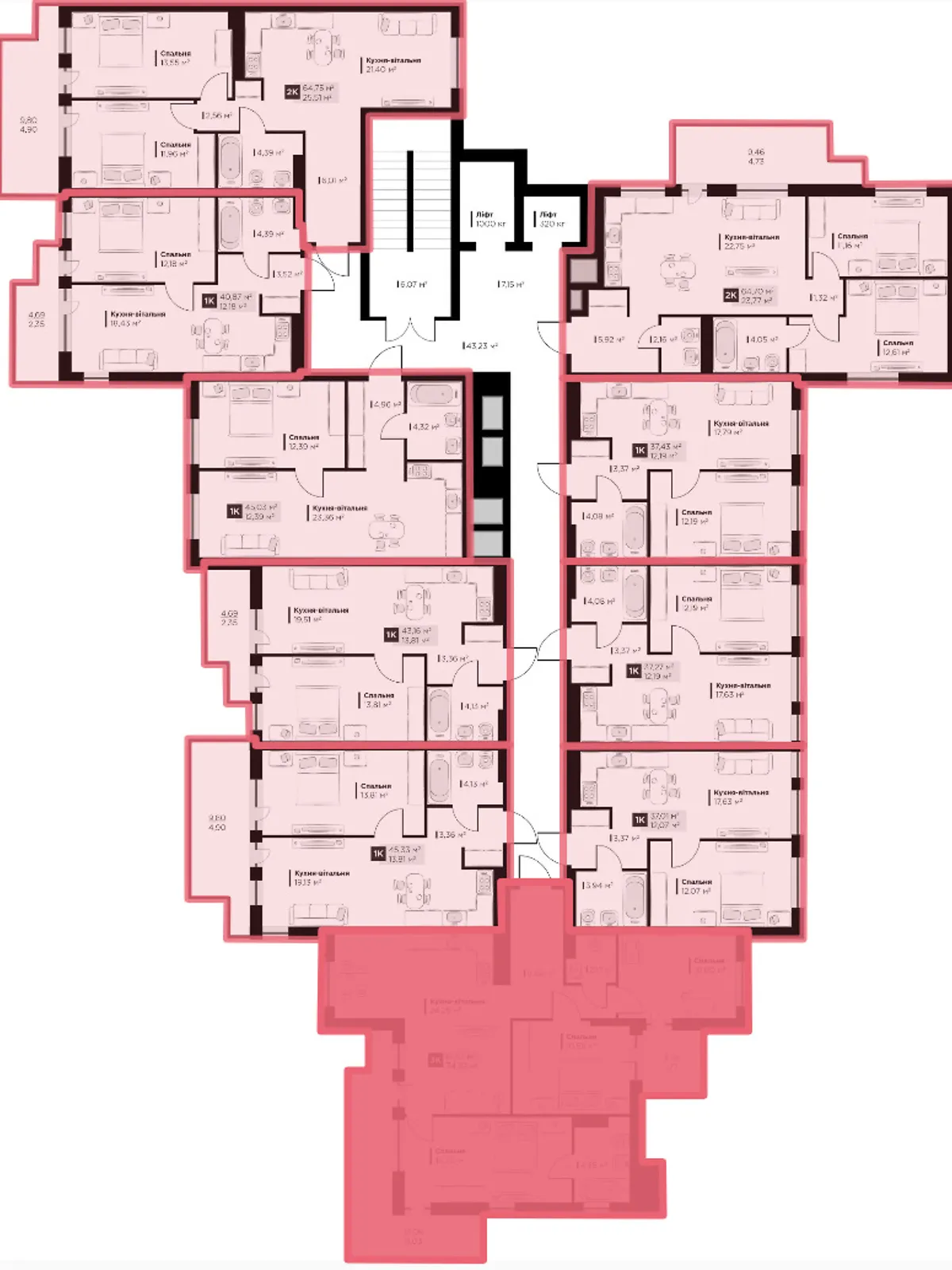 Продается 3-комнатная квартира 81.62 кв. м в Винниках, ул. Галицкая - фото 1