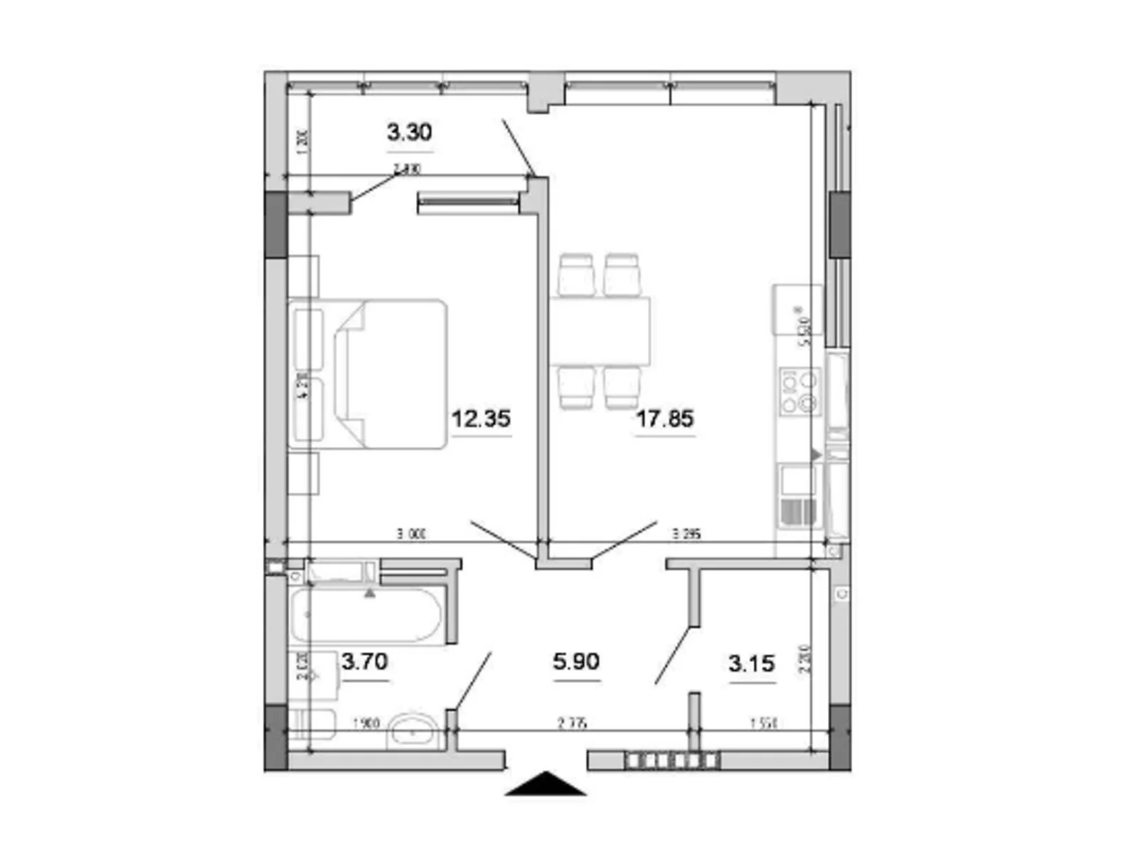 Продается 1-комнатная квартира 46.25 кв. м в Киеве, ул. Ростиславська(Маршала Рыбалко), 5Б - фото 1