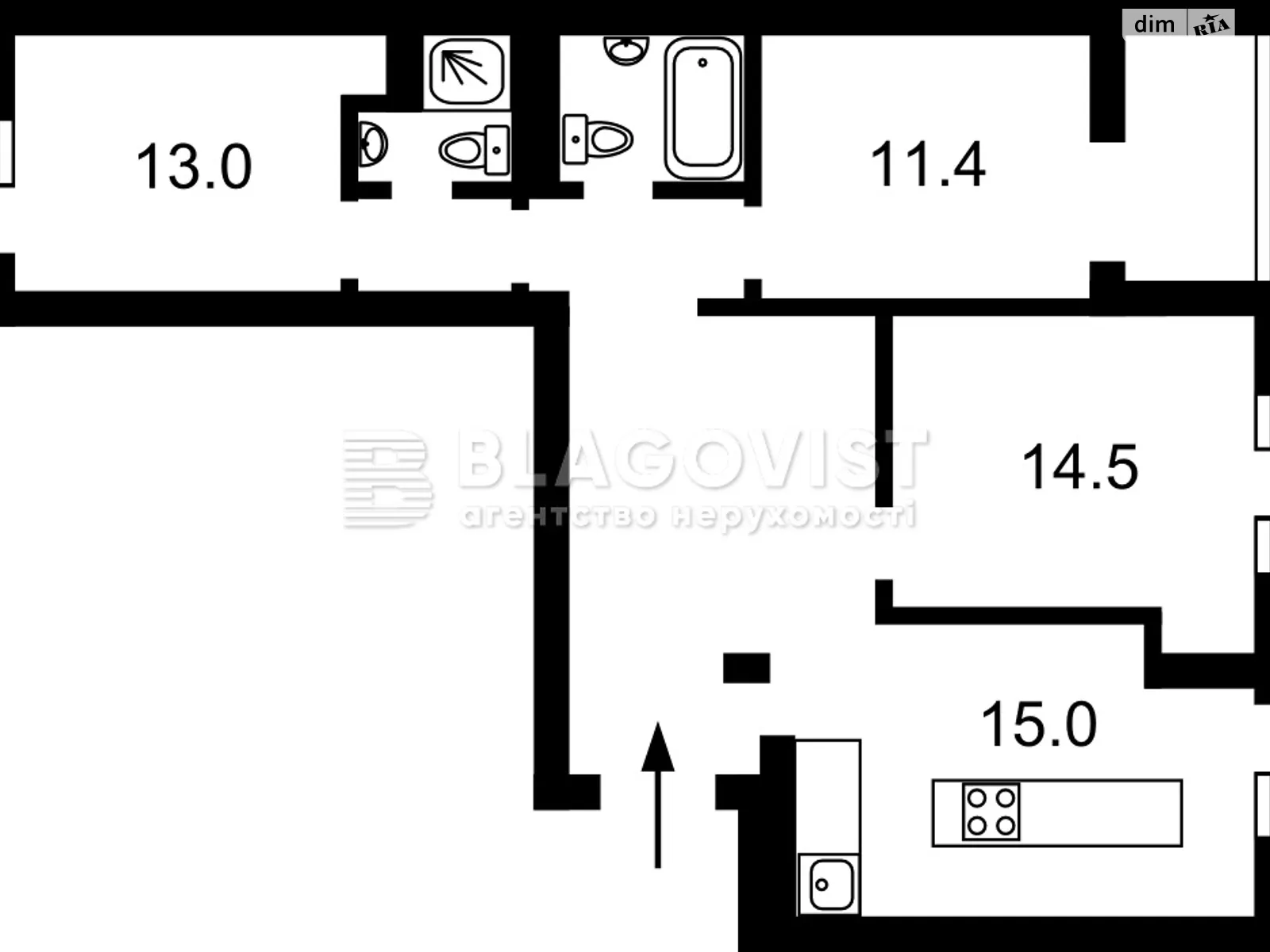 Продается 3-комнатная квартира 85.8 кв. м в Киеве, ул. Метрологическая, 15А - фото 1