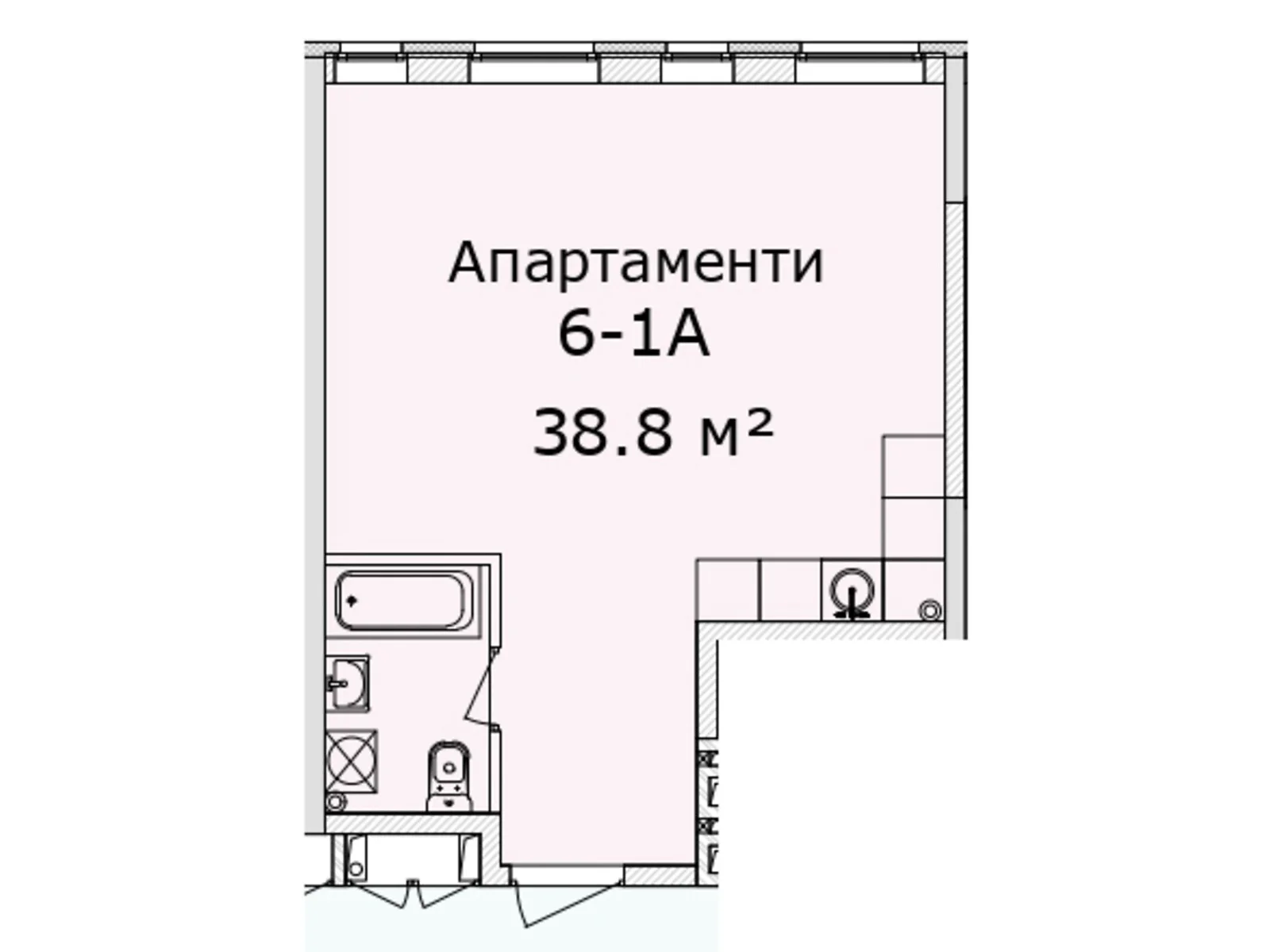 Продается 1-комнатная квартира 38.8 кв. м в Днепре, просп. Слобожанский, 29А - фото 1