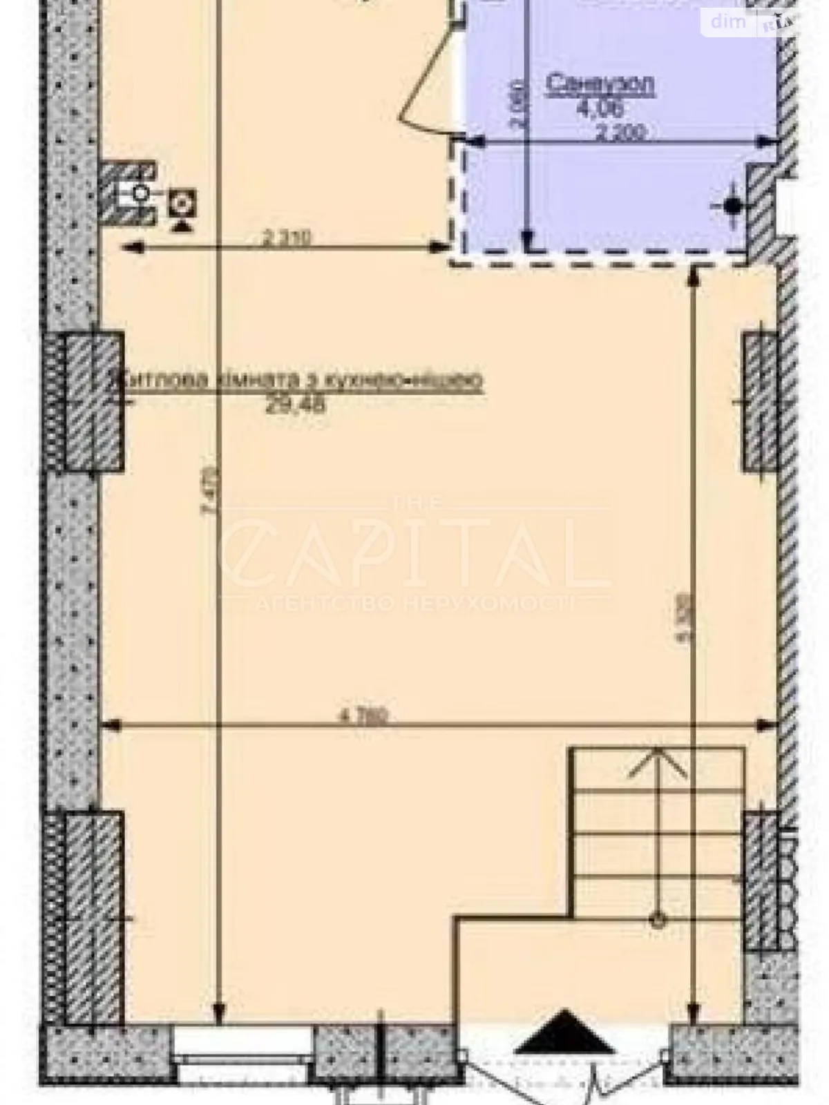 Продається об'єкт сфери послуг 34.3 кв. м в 9-поверховій будівлі - фото 3