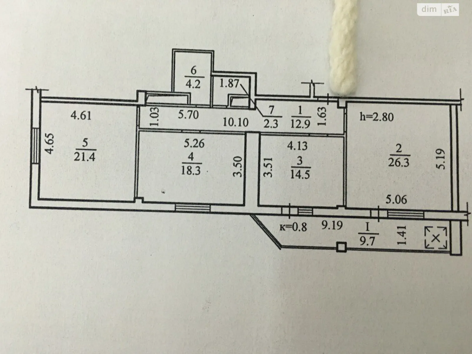 Продается 3-комнатная квартира 110.3 кв. м в Днепре, цена: 55000 $ - фото 1