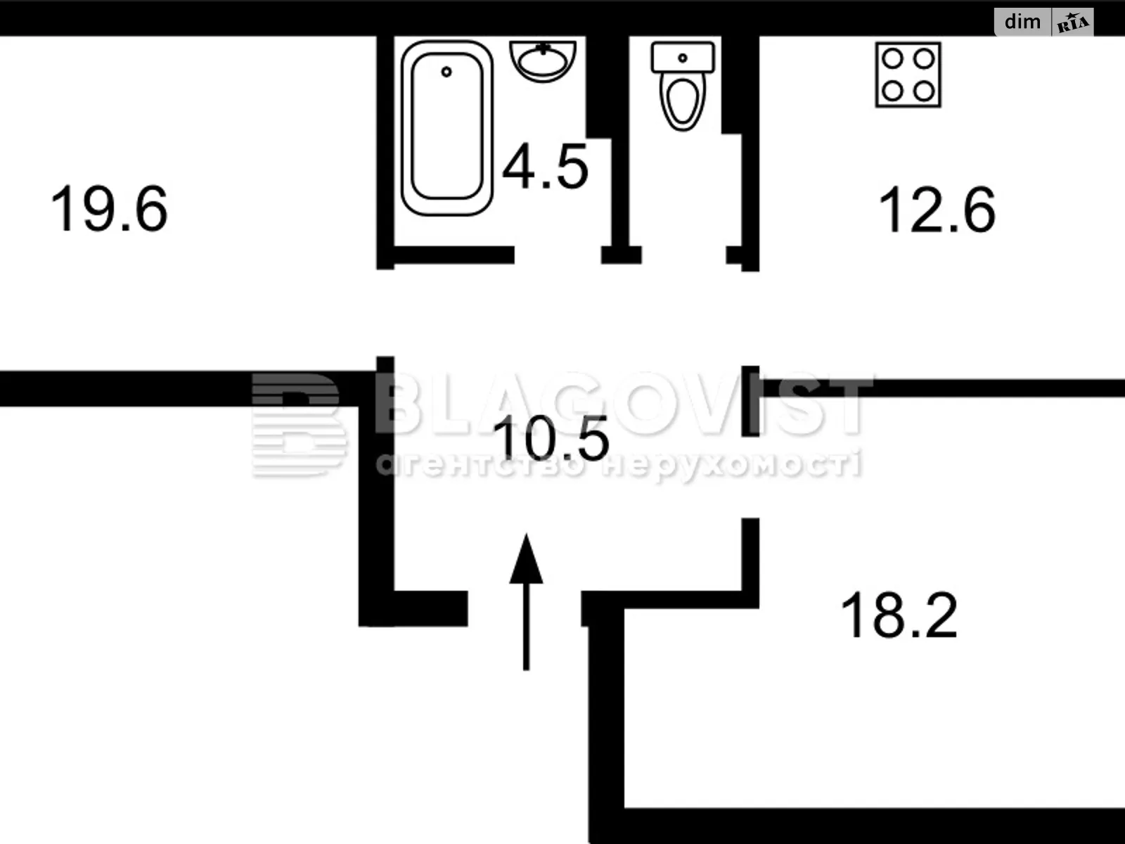 Продается 2-комнатная квартира 71.2 кв. м в Киеве, ул. Архитектора Вербицкого, 1В - фото 1