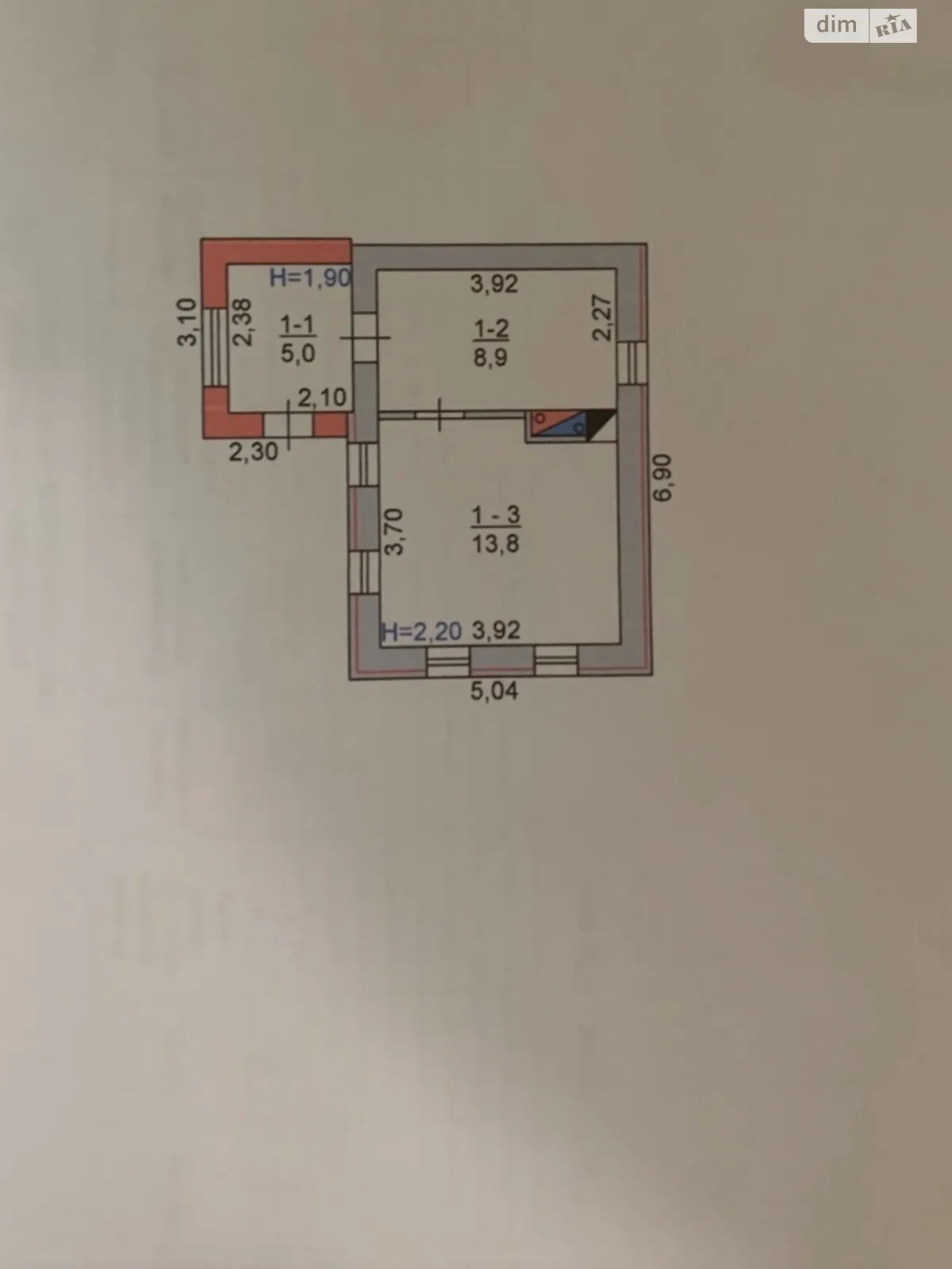 Продається одноповерховий будинок 27.7 кв. м з балконом, цена: 20500 $ - фото 1
