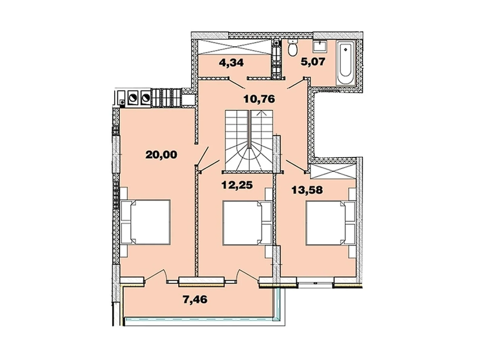 Продається 4-кімнатна квартира 145.86 кв. м у  - фото 2