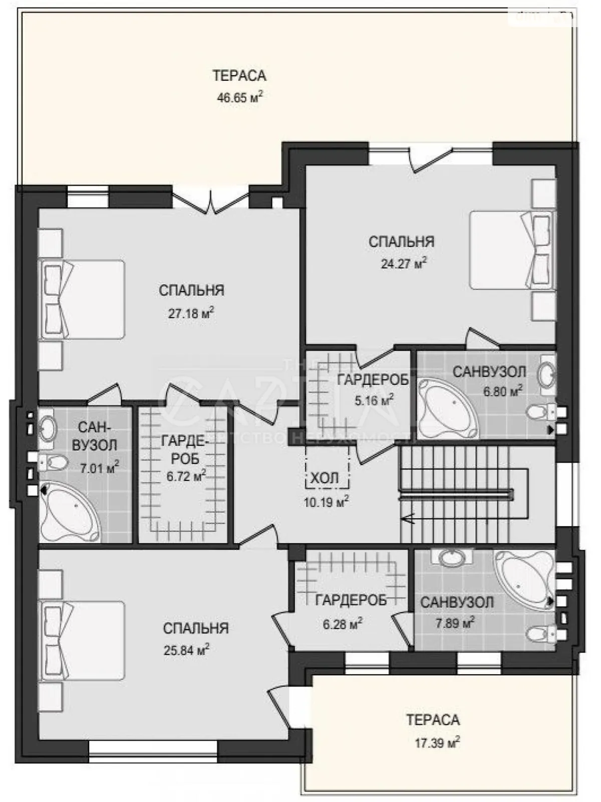 Продается дом на 2 этажа 265 кв. м с балконом - фото 3