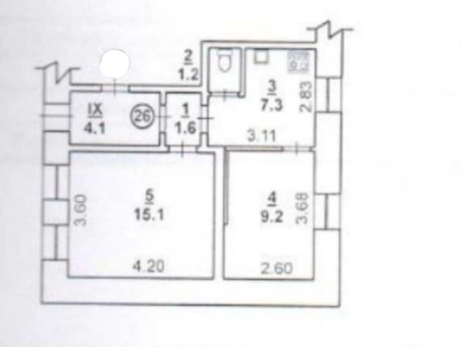 Продається частина будинку 33.2 кв. м з меблями, цена: 16000 $ - фото 1