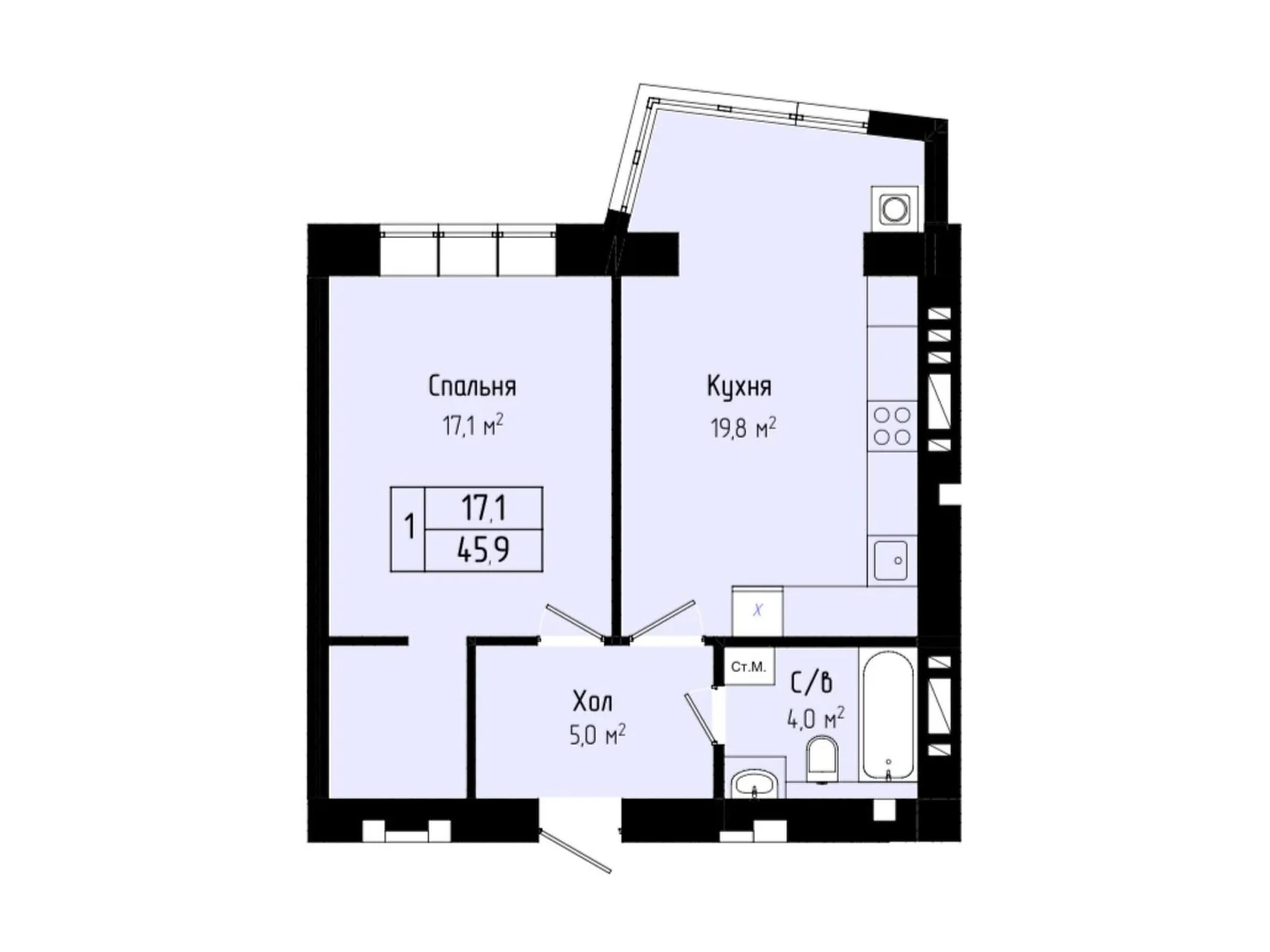 ул. Панаса Мирного, 9 Выставка Хмельницкий ЖК Перлина Проскурова 3 - фото 1