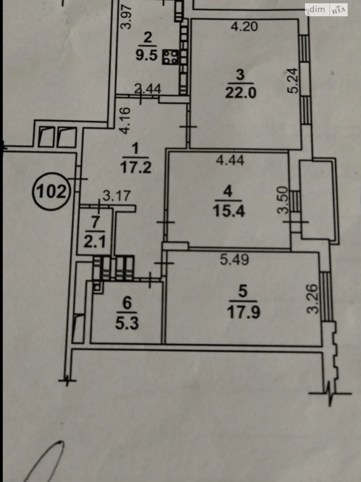 Продается 3-комнатная квартира 91.4 кв. м в Киеве - фото 2