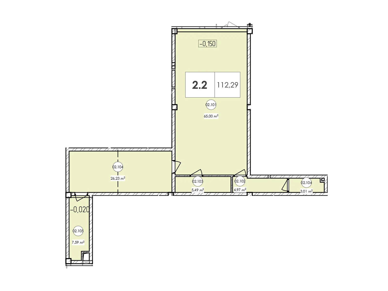 Продается офис 107.4 кв. м в бизнес-центре, цена: 345753 $ - фото 1