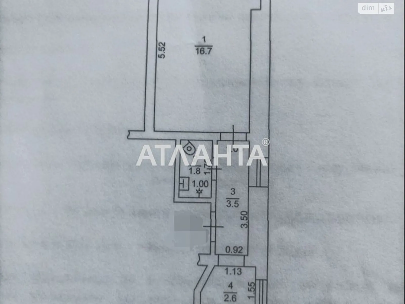 Продается 1-комнатная квартира 24.6 кв. м в Одессе, ул. Нежинская - фото 1