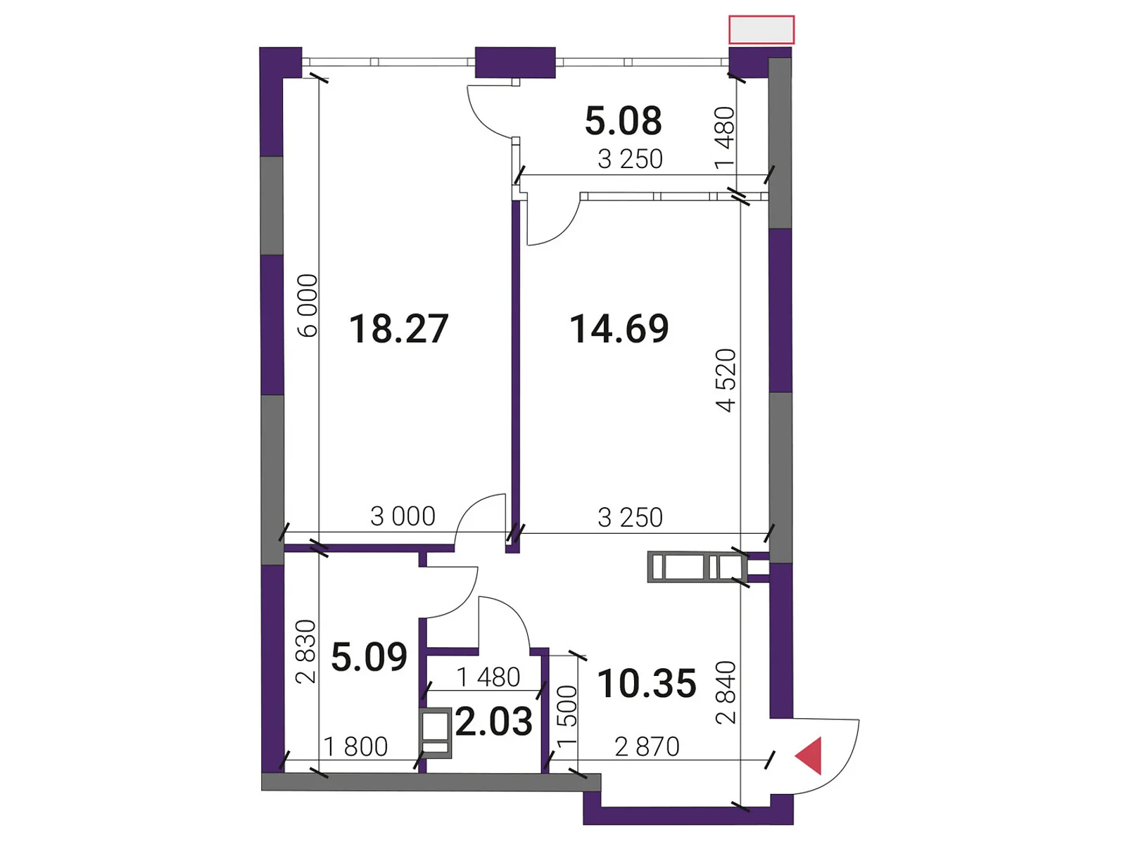 Продается 1-комнатная квартира 55.51 кв. м в Киеве, наб. Днепровская - фото 1