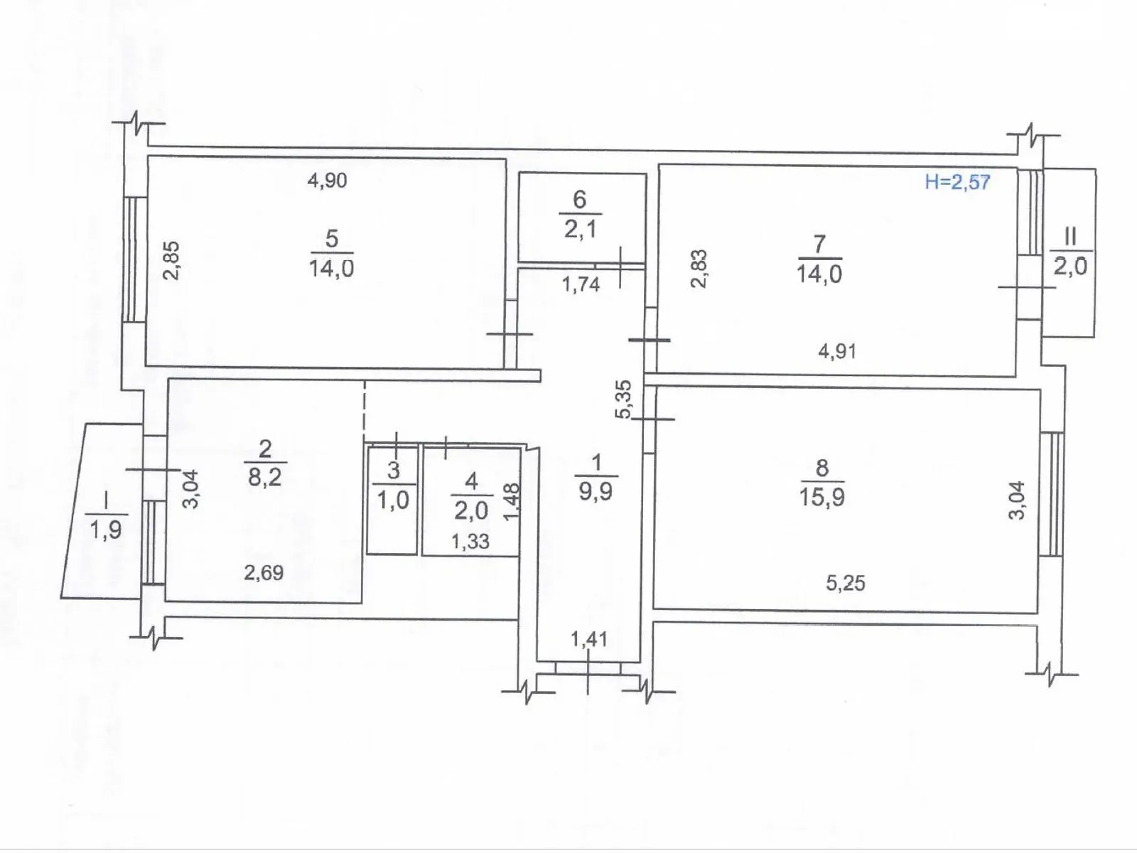 Продается 3-комнатная квартира 71 кв. м в Киеве, ул. Генерала Жмаченка, 12 - фото 1