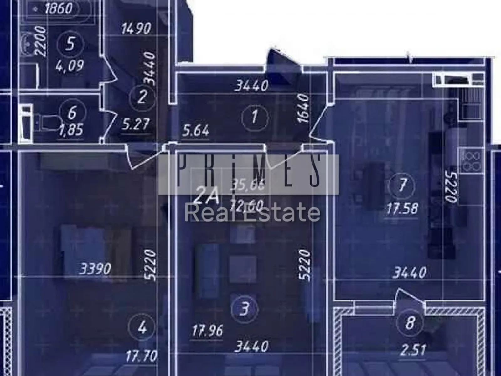 Продается 2-комнатная квартира 72.5 кв. м в Киеве, пер. Балтийский, 1 - фото 1