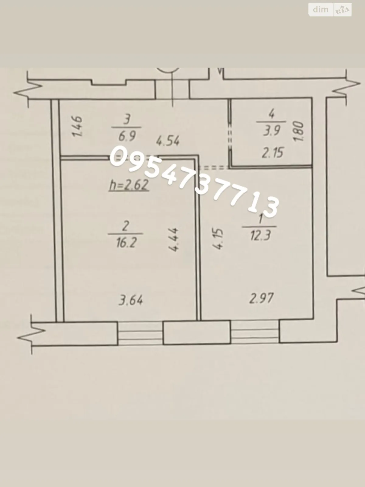 Продается 1-комнатная квартира 39.3 кв. м в Сумах, цена: 16000 $ - фото 1