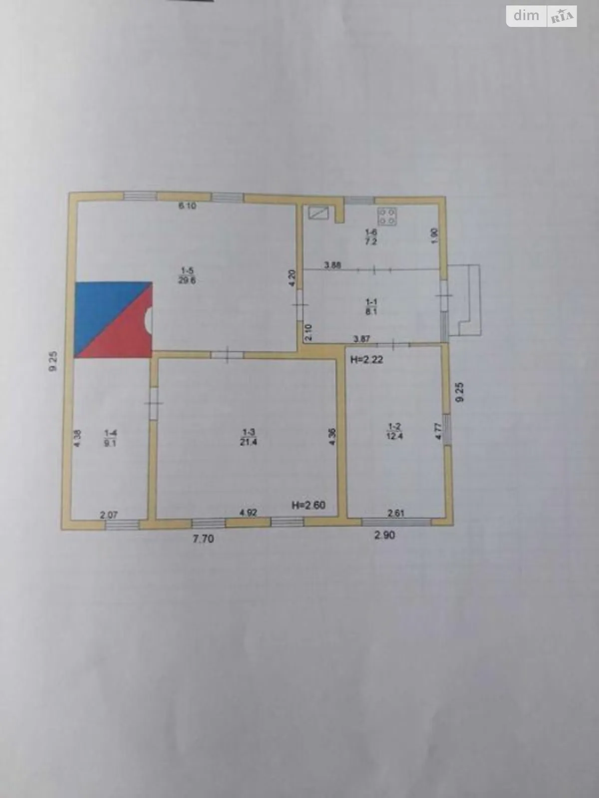 Продается одноэтажный дом 87.8 кв. м с участком - фото 4